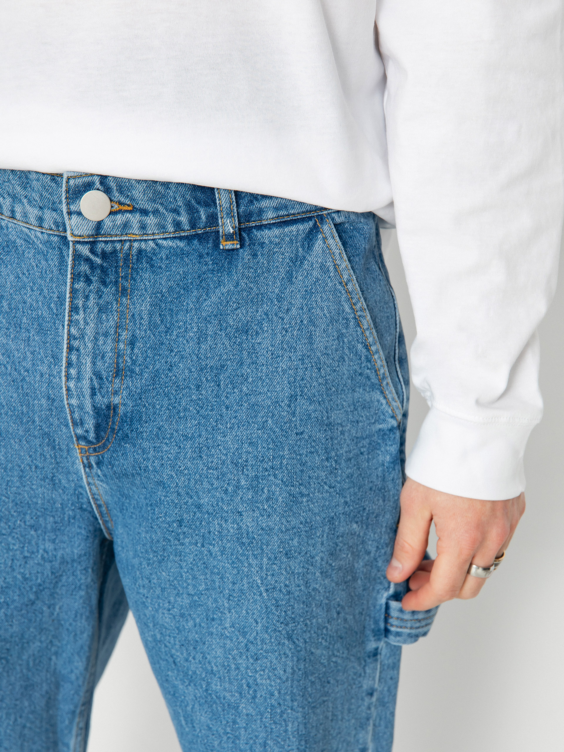 Pantaloni The National Skateboard Co Boreray Carpenter Jeans (washed blue)