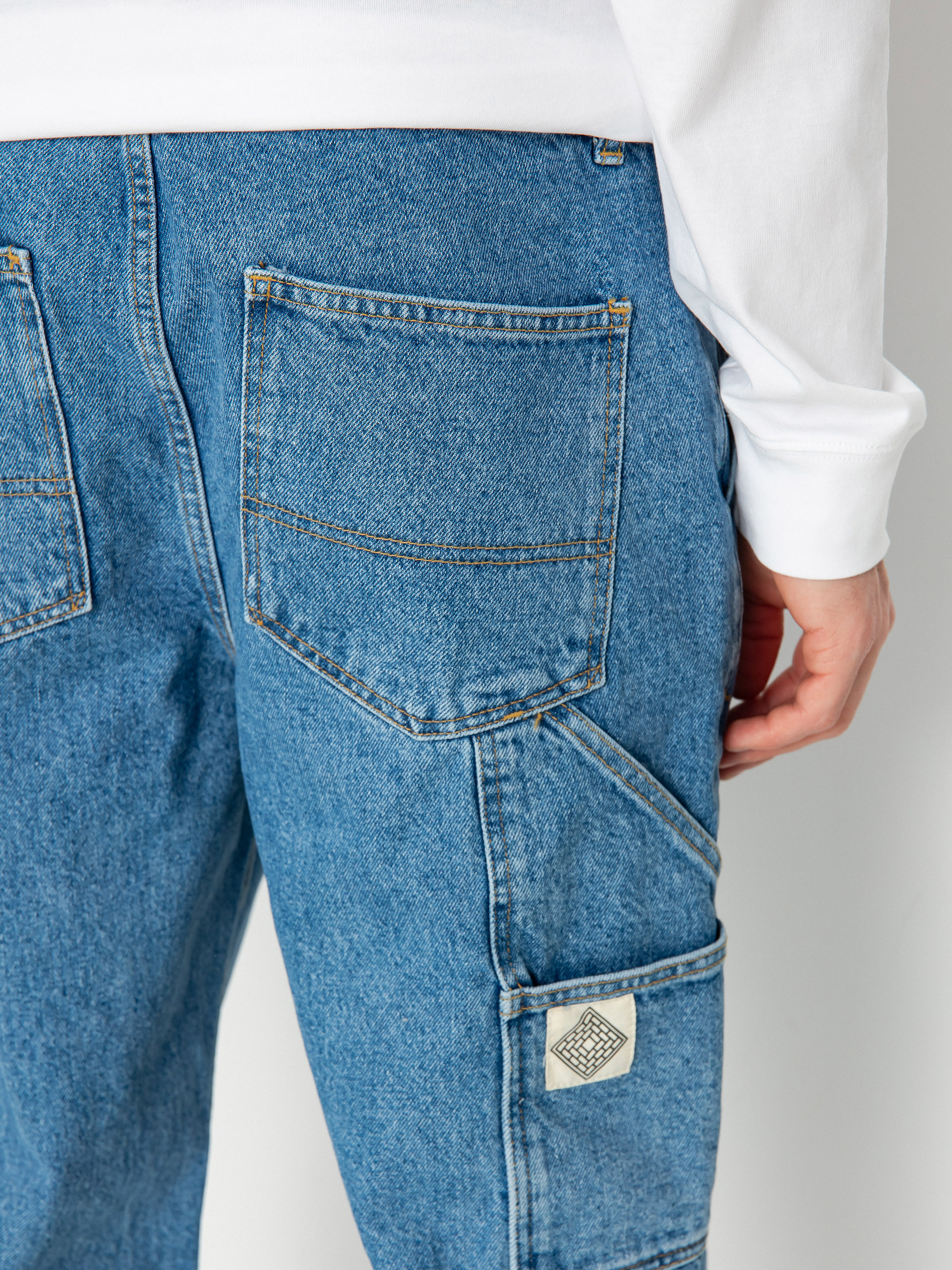 Pantaloni The National Skateboard Co Boreray Carpenter Jeans (washed blue)