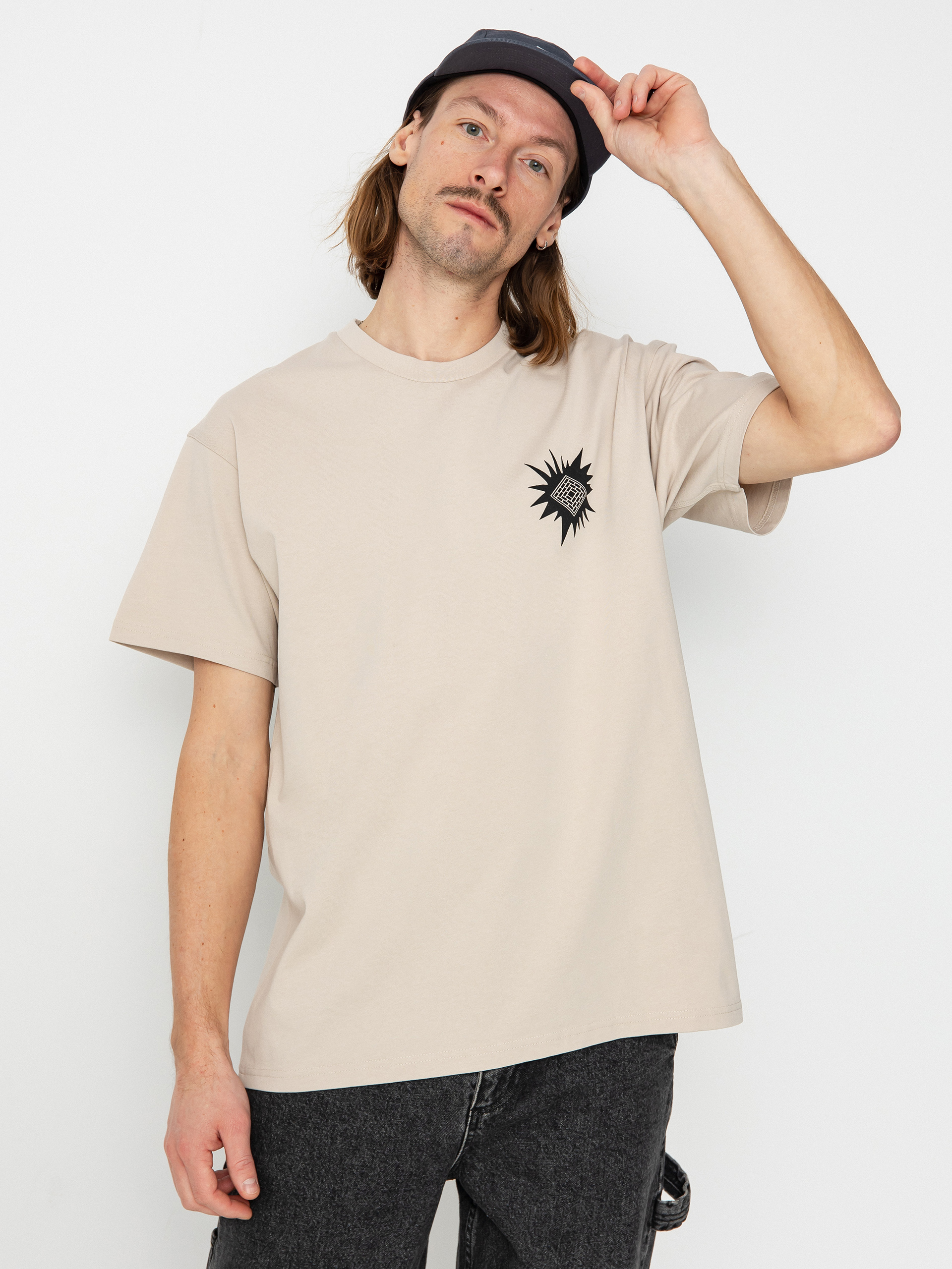 Tricou The National Skateboard Co Office Politics Logo (sand)