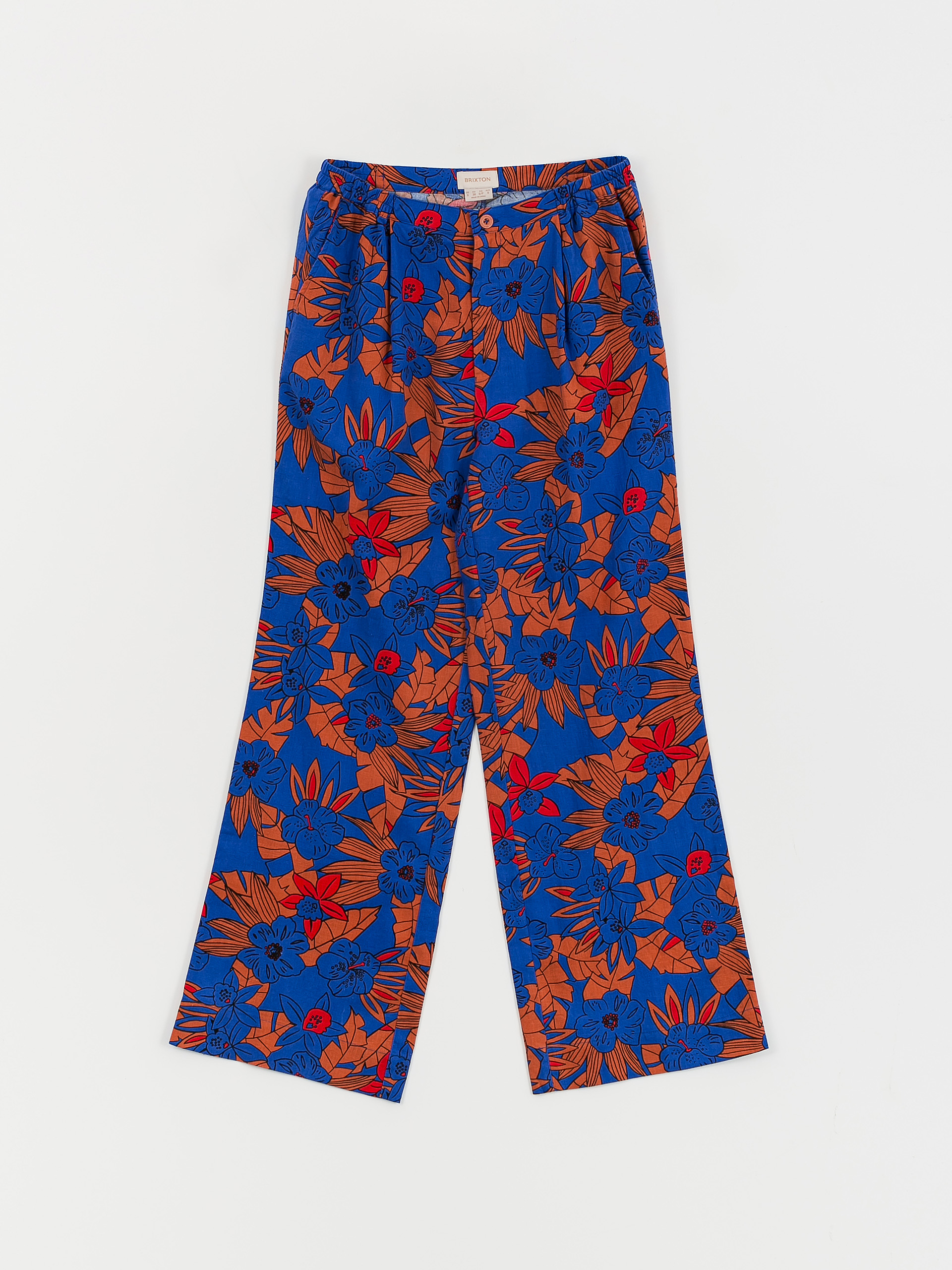 Pantaloni Brixton Mercado Linen Wmn (terracotta)