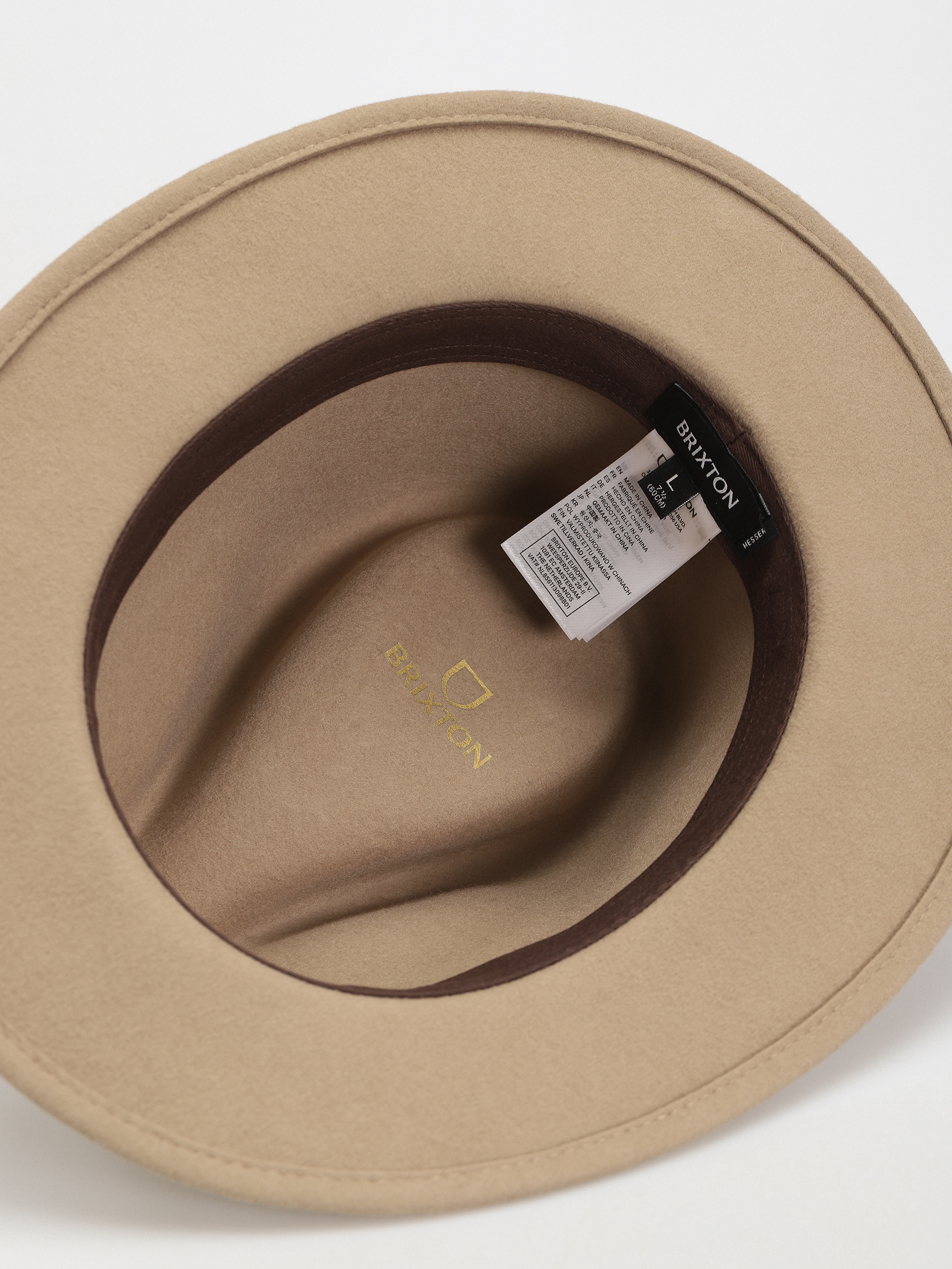 Pălărie Brixton Messer Fedora (sand)