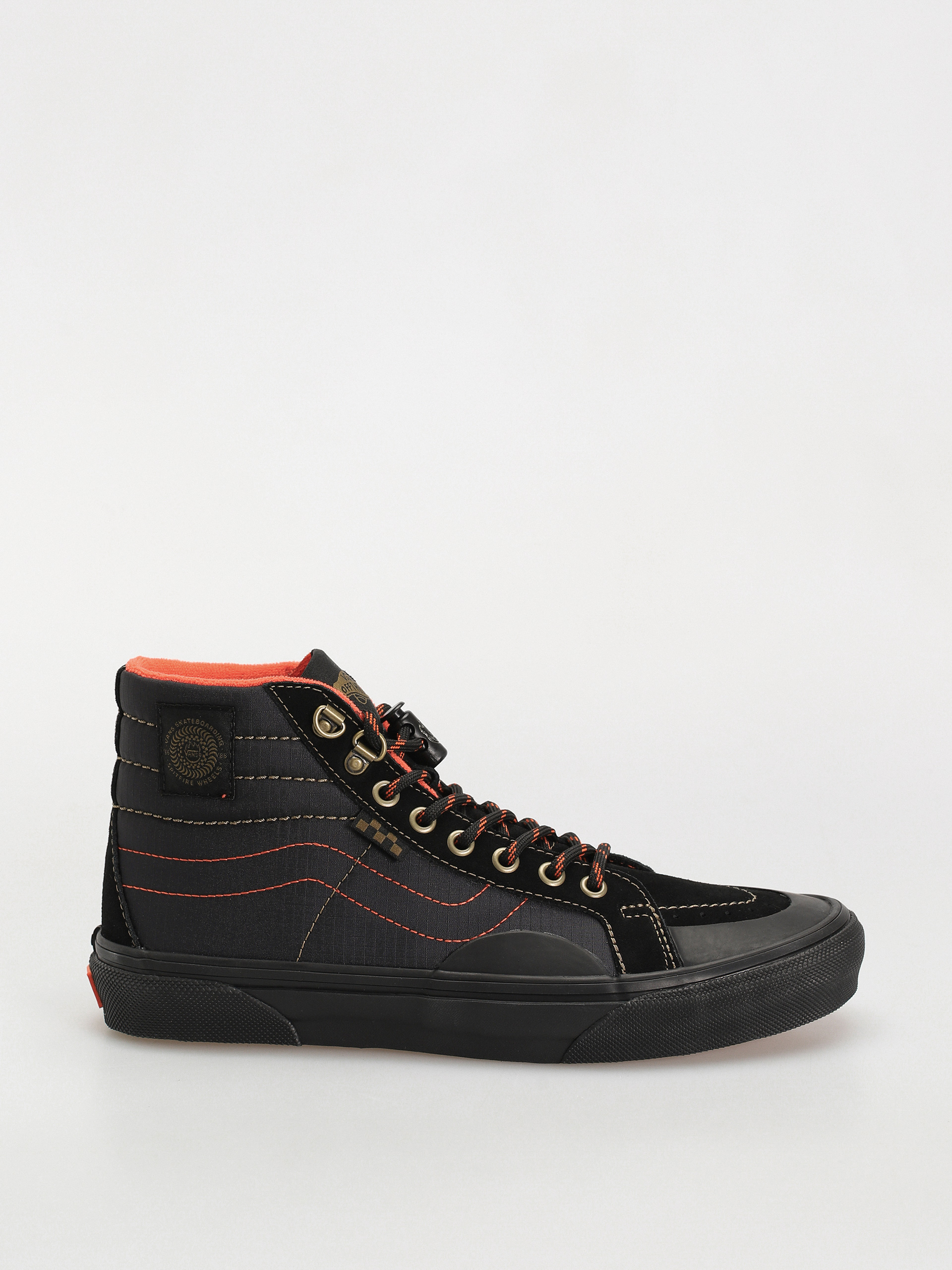 Pantofi Vans X Spitfire Skate Sk8 Hi Reissue (spitfire black/flame)