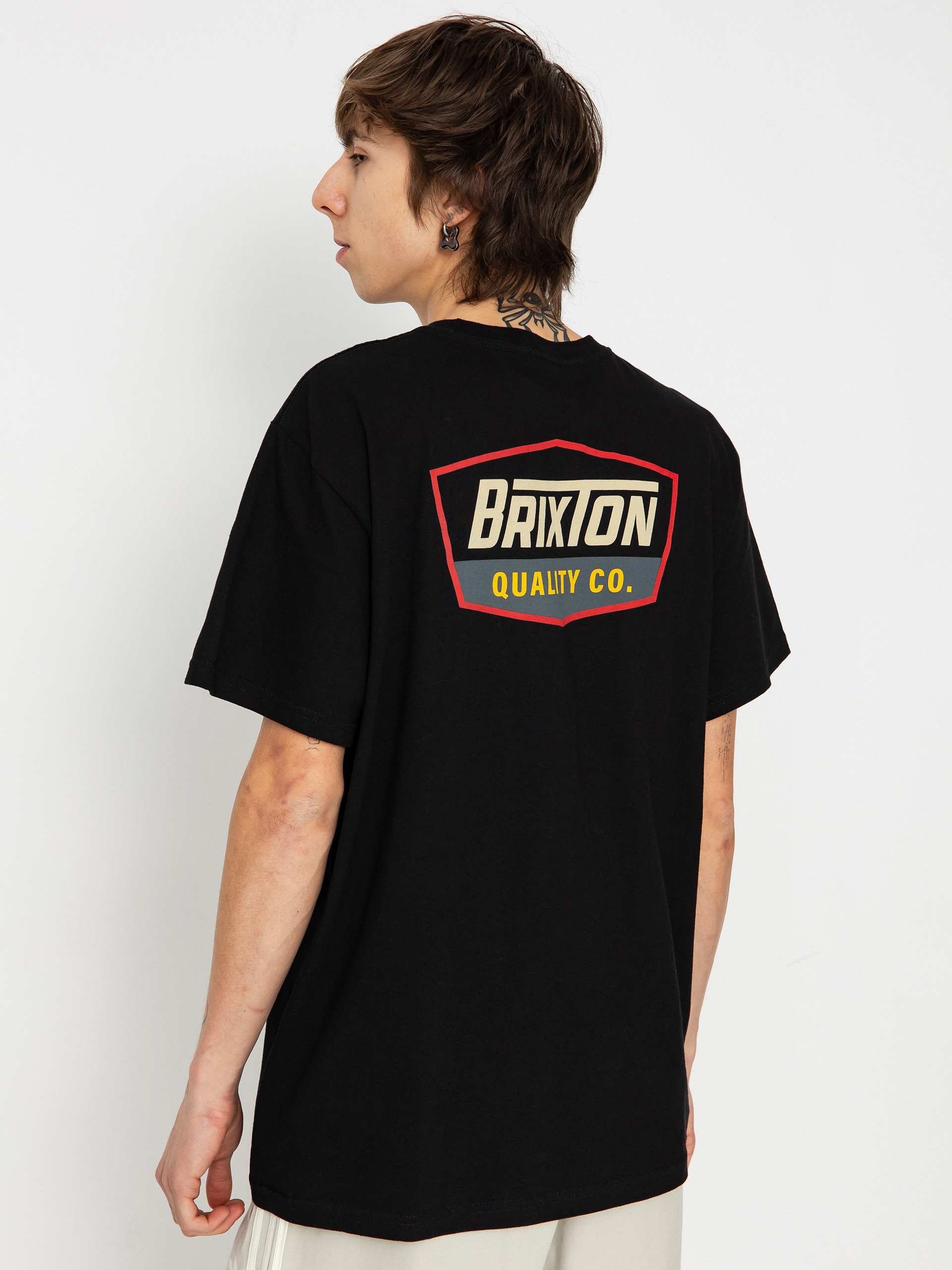 Tricou Brixton Regal Stt (black/sand)