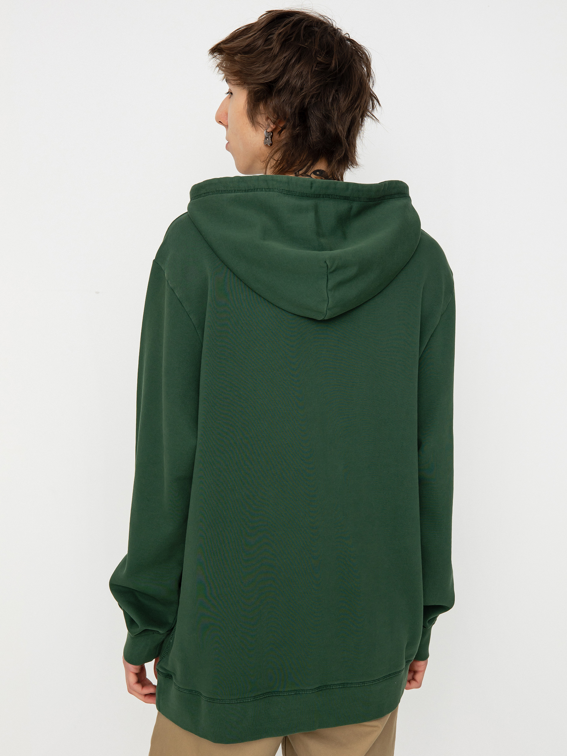 Hanorac cu glugă Brixton Vintage Reserve Cl Ft (trekking green sol wash)