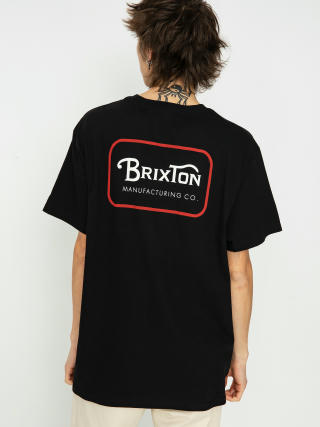 Tricou Brixton Grade Stt (black/casa red/white)