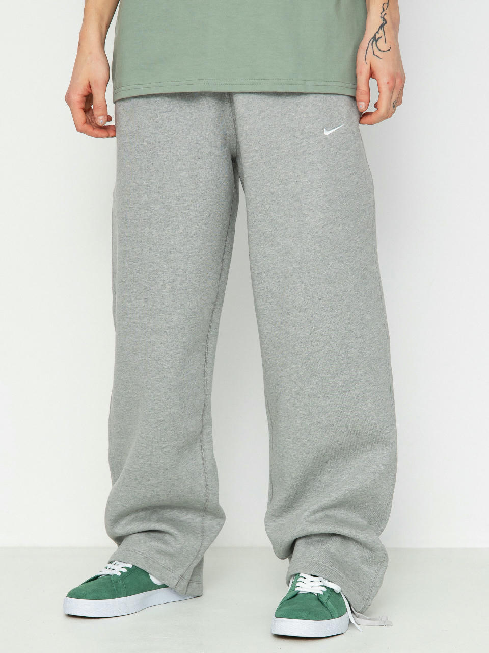 Pantaloni Nike SB Swoosh (dk grey heather/white)