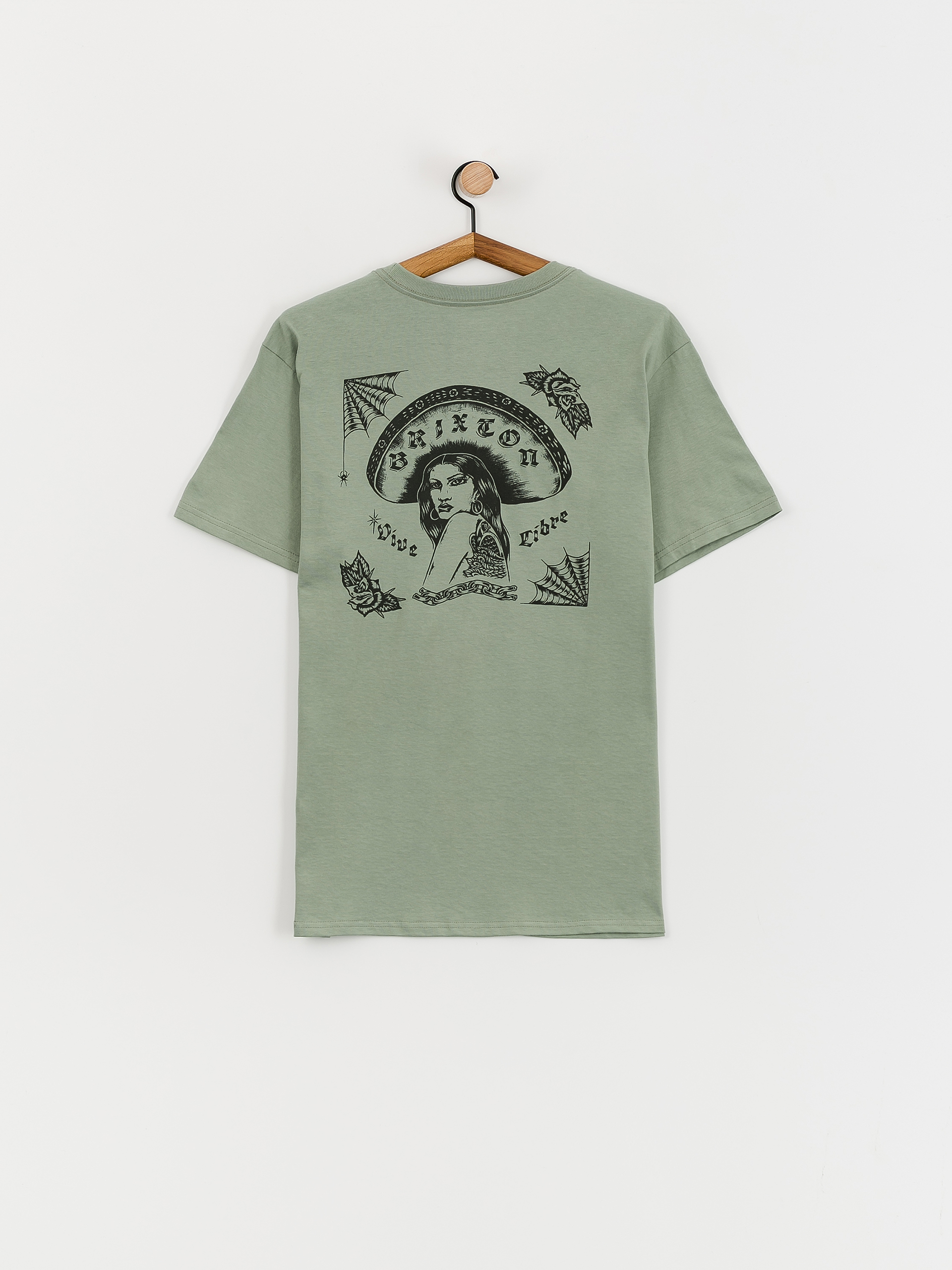 Tricou Brixton Vive Libre Stt (chinois green)