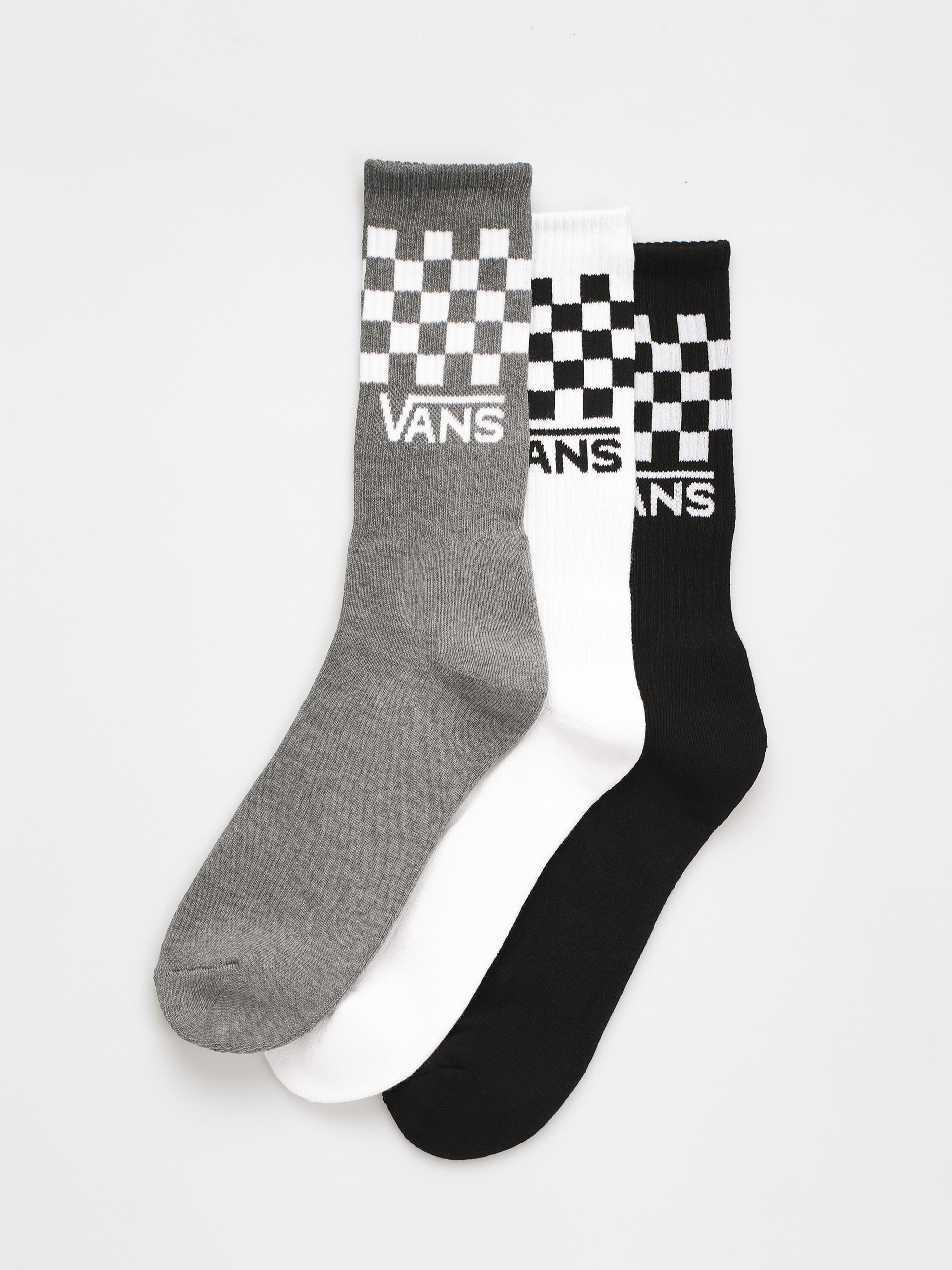 Șosete Vans Classic Check Crew (black/white)