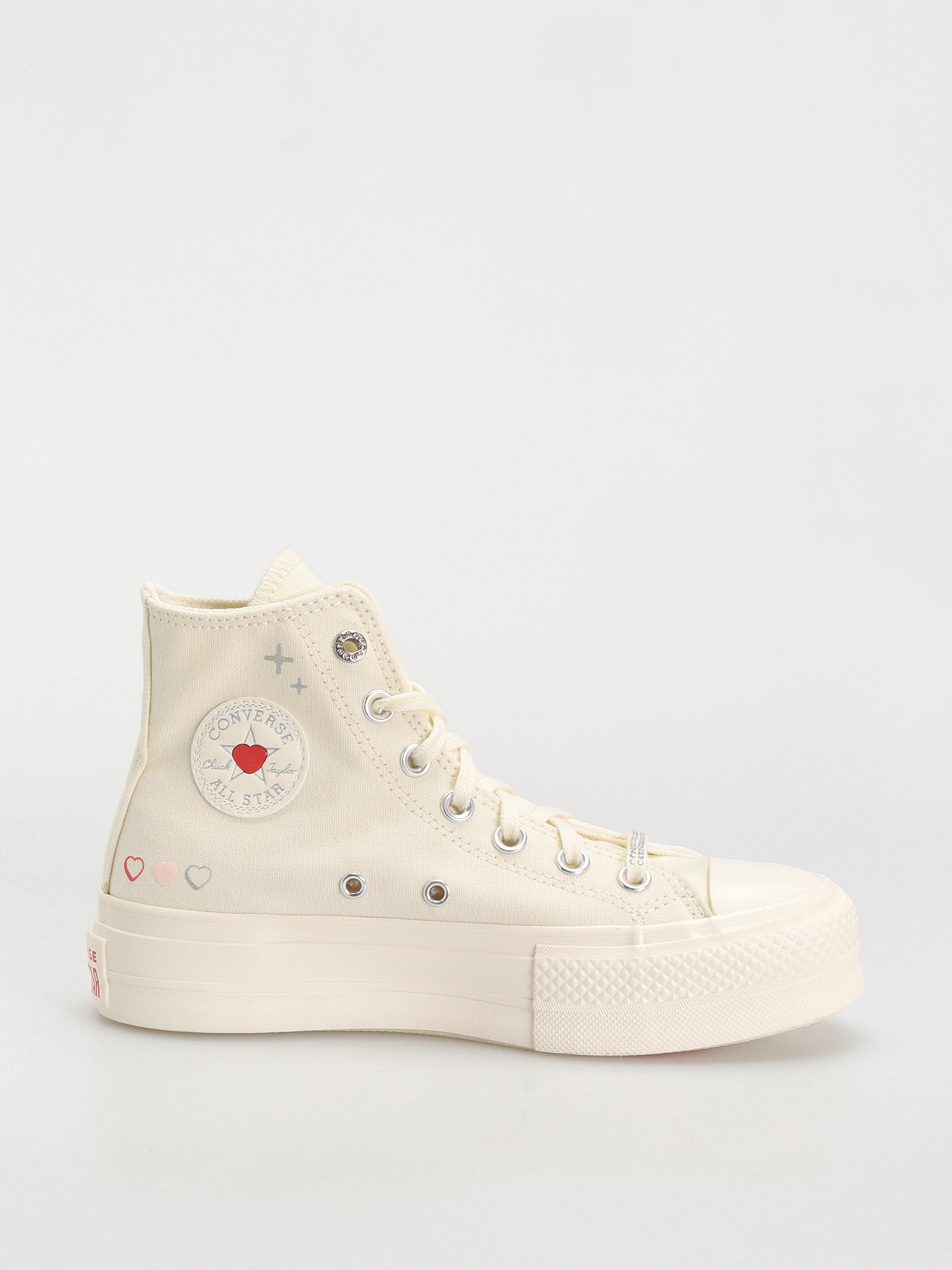 Teniși Converse Chuck Taylor All Star Lift Hi Wmn (khaki/off white)