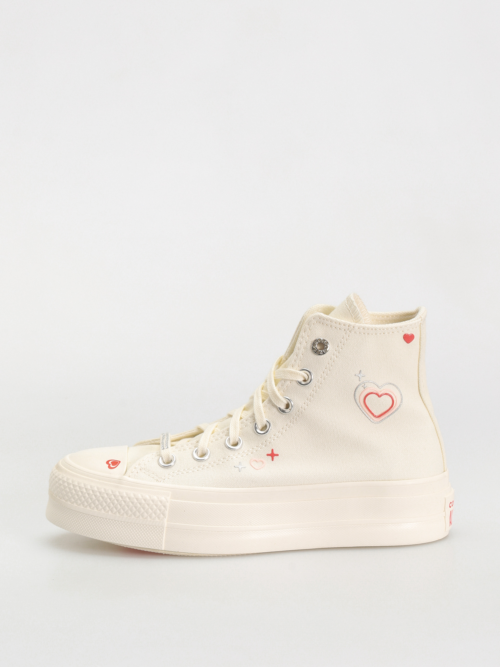 Teniși Converse Chuck Taylor All Star Lift Hi Wmn (khaki/off white)