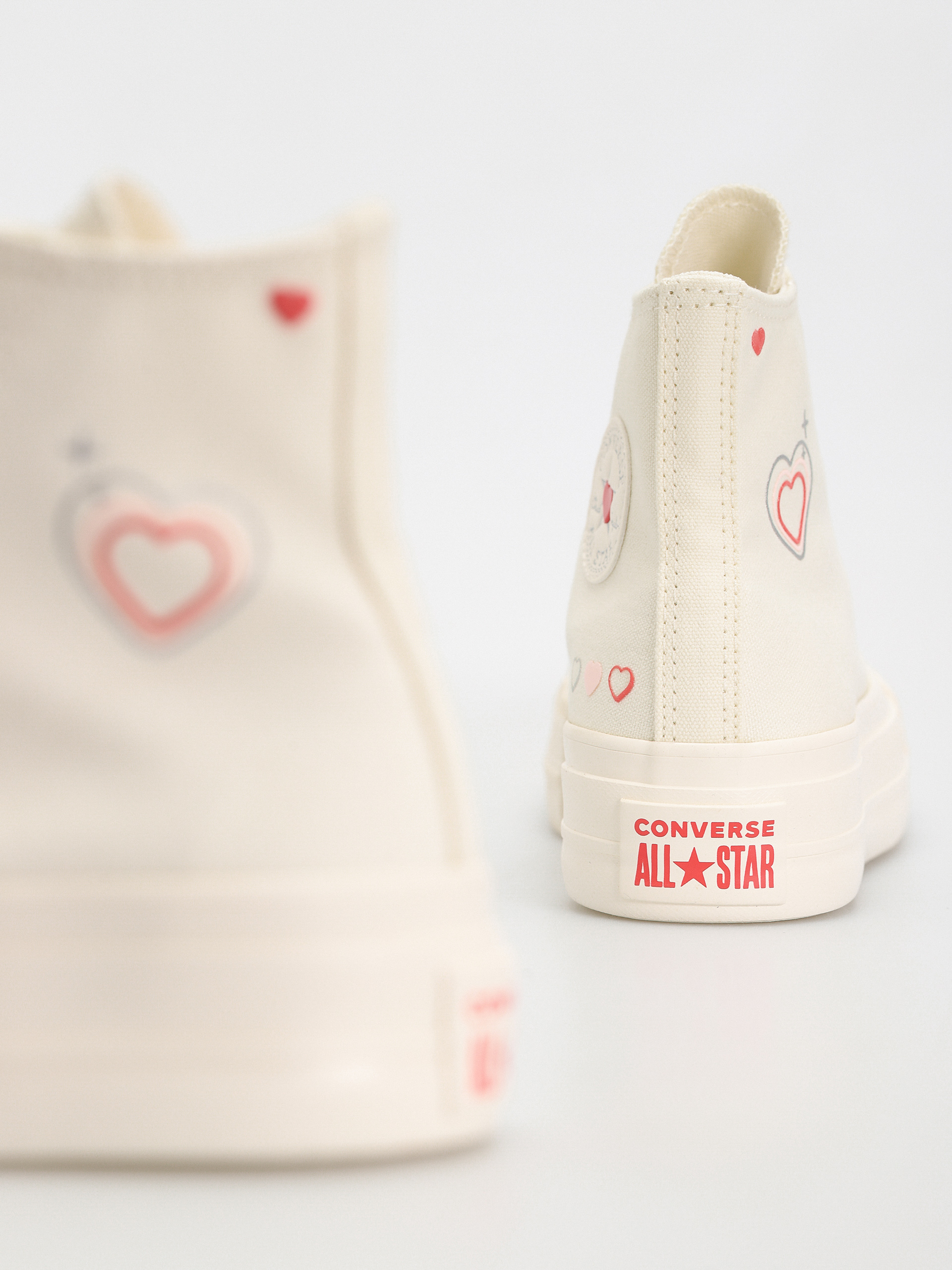 Teniși Converse Chuck Taylor All Star Lift Hi Wmn (khaki/off white)