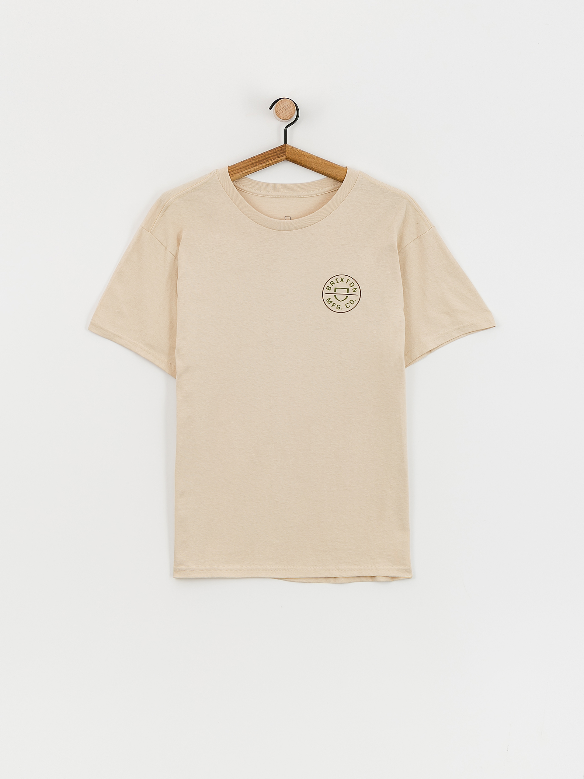 Tricou Brixton Crest II Stt (cream/sea kelp/sepia)
