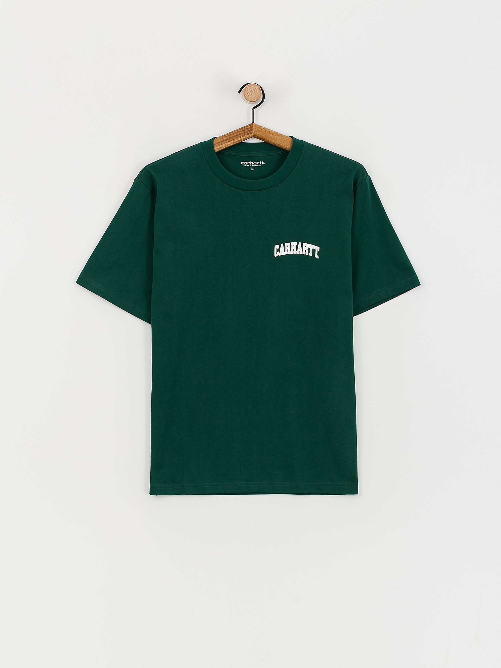Tricou Carhartt WIP University Script (chervil/white)