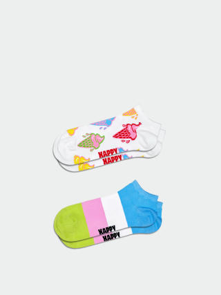 Șosete Happy Socks 2-Pack Ice Cream & Stripe Low (white)