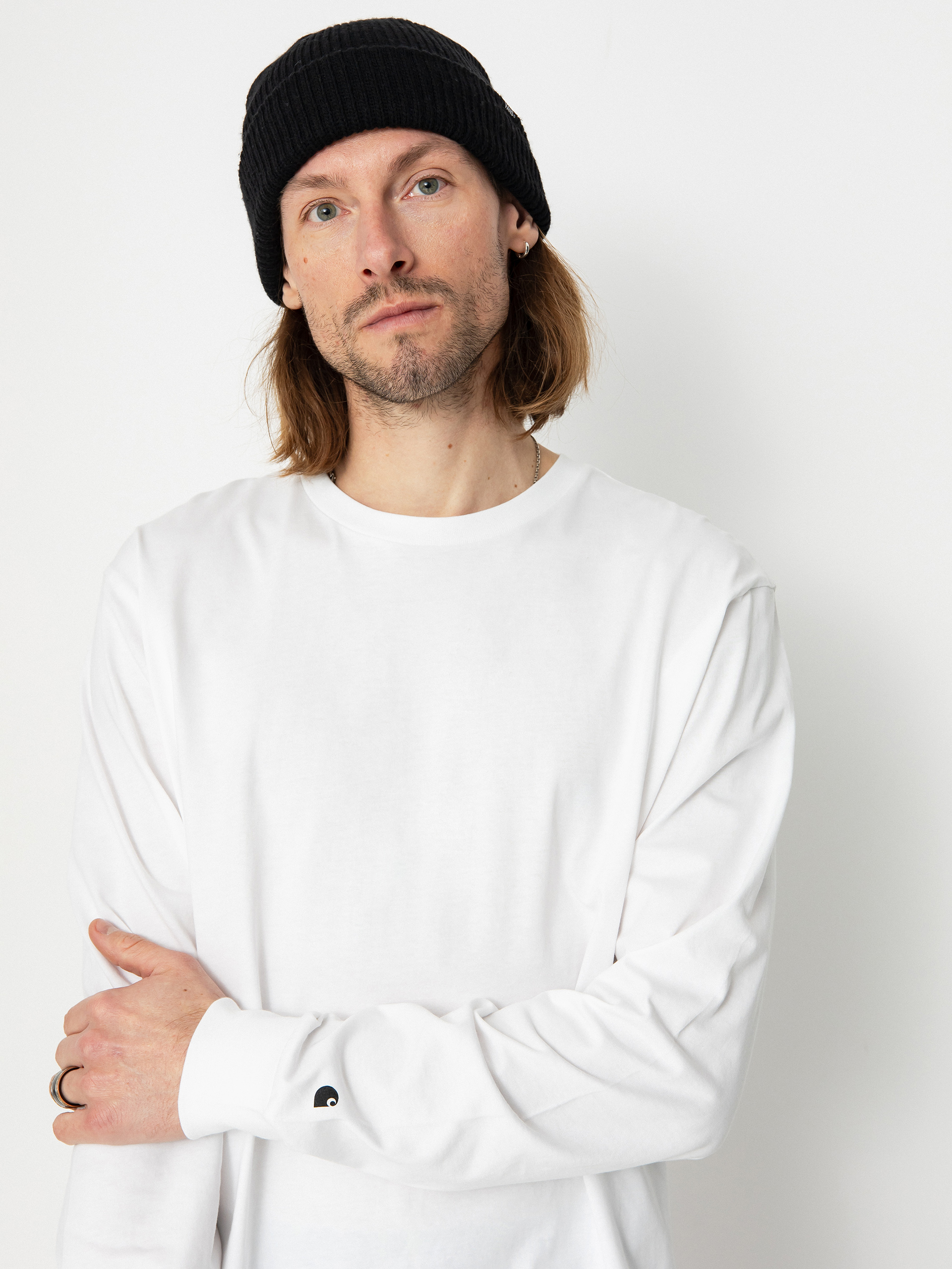 Longsleeve Carhartt WIP Base (white/black)