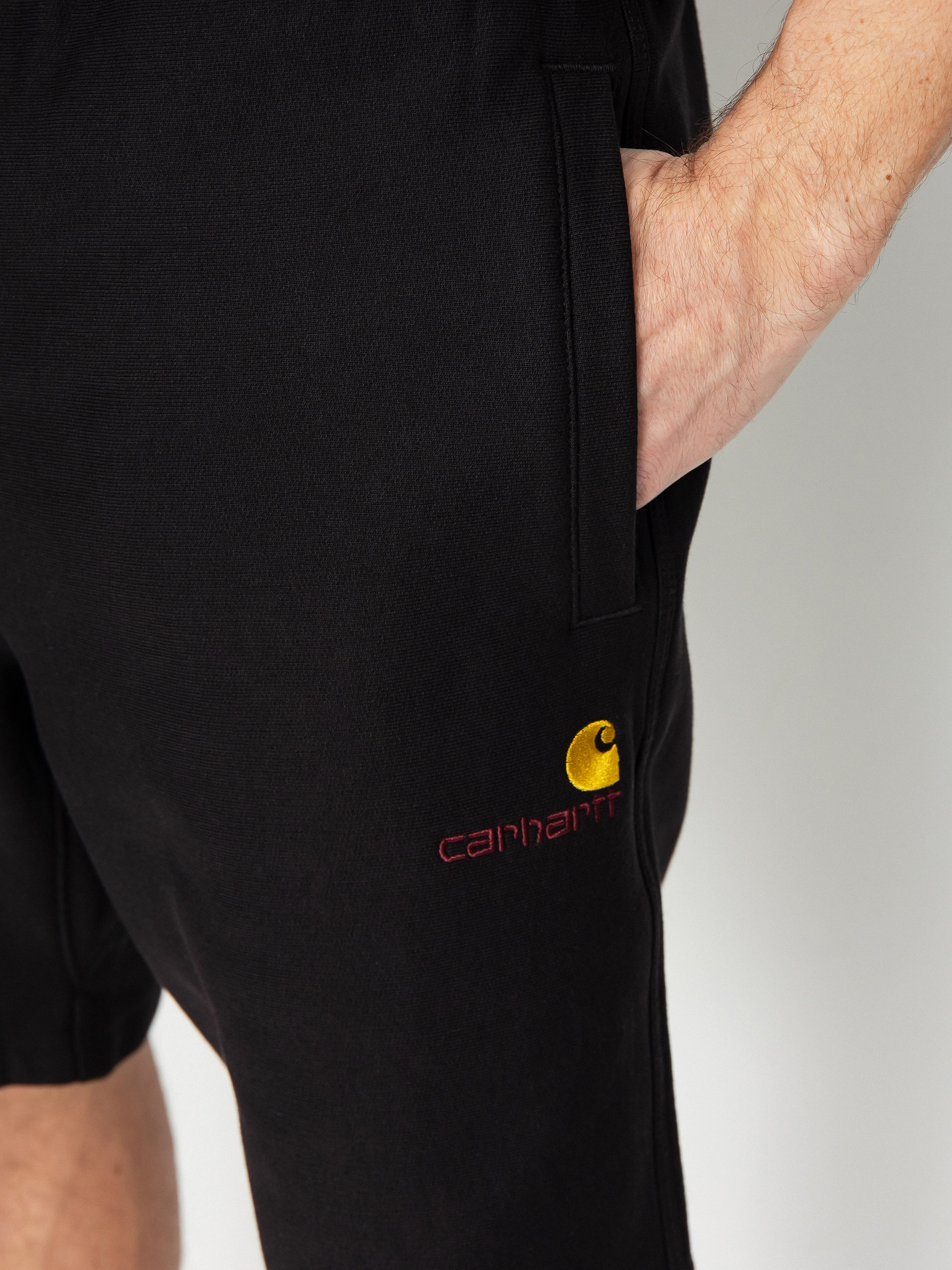 Șort Carhartt WIP American Script (black)