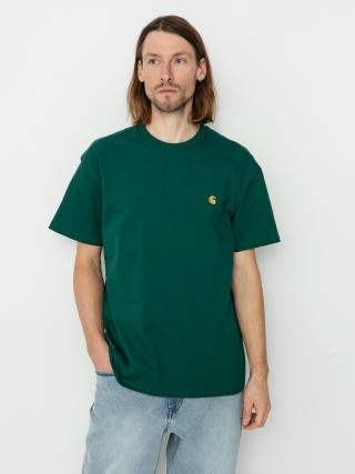 Tricou Carhartt WIP Chase (chervil/gold)