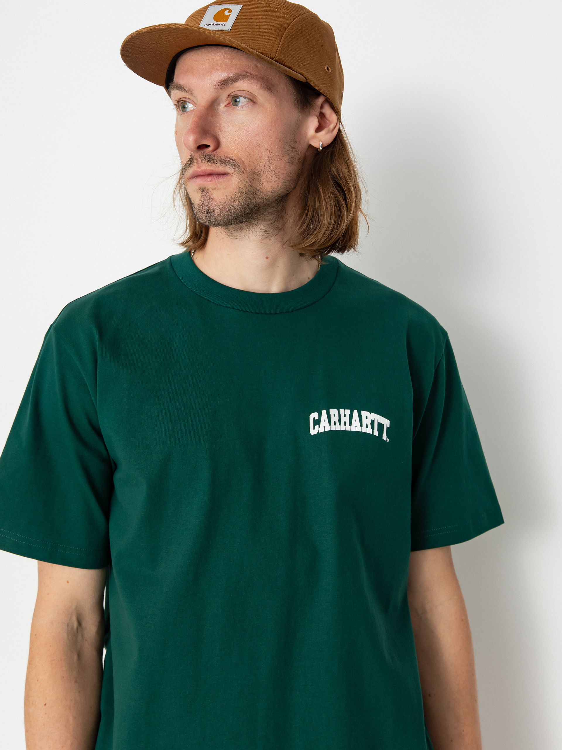 Tricou Carhartt WIP University Script (chervil/white)