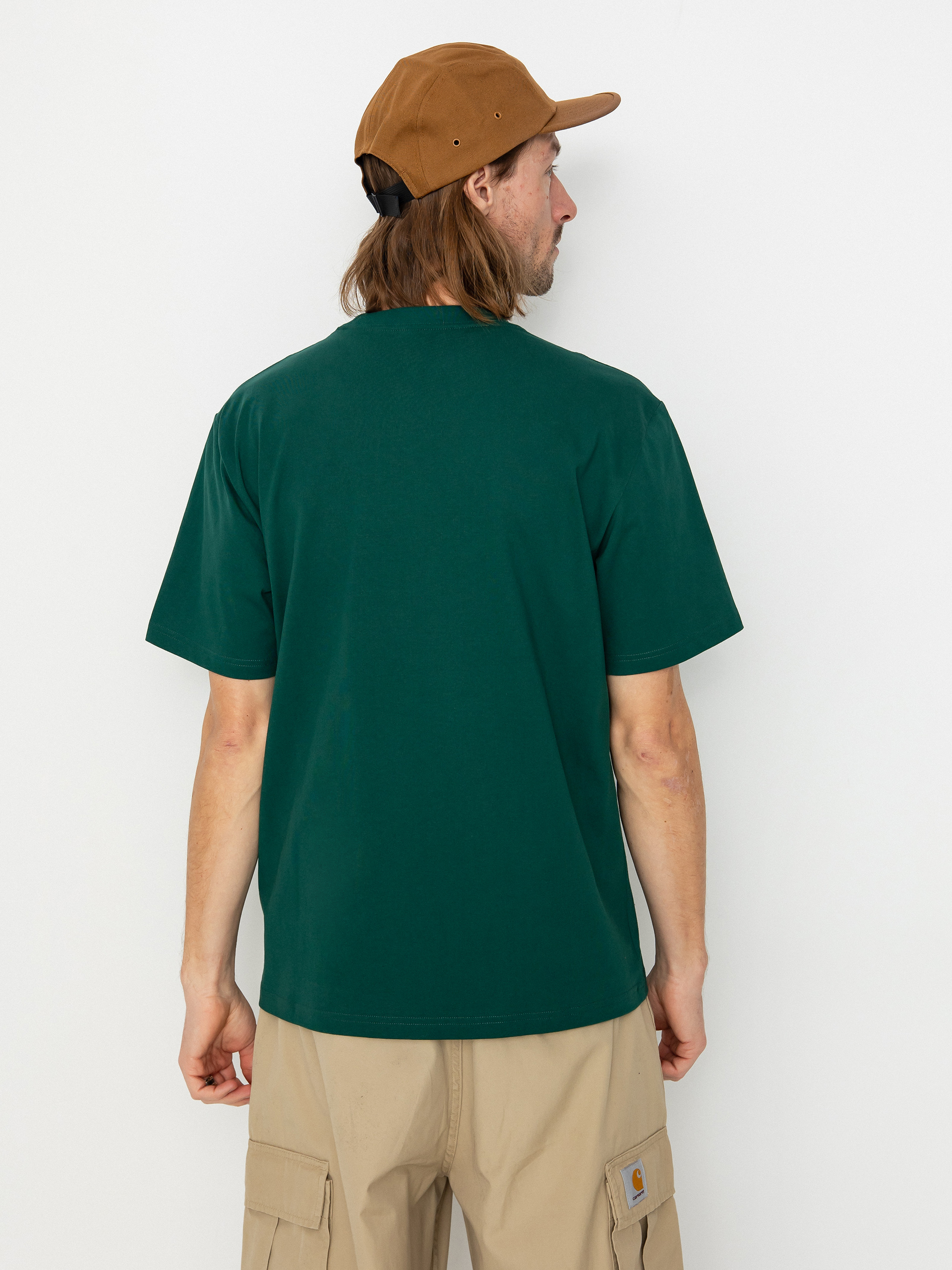 Tricou Carhartt WIP University Script (chervil/white)