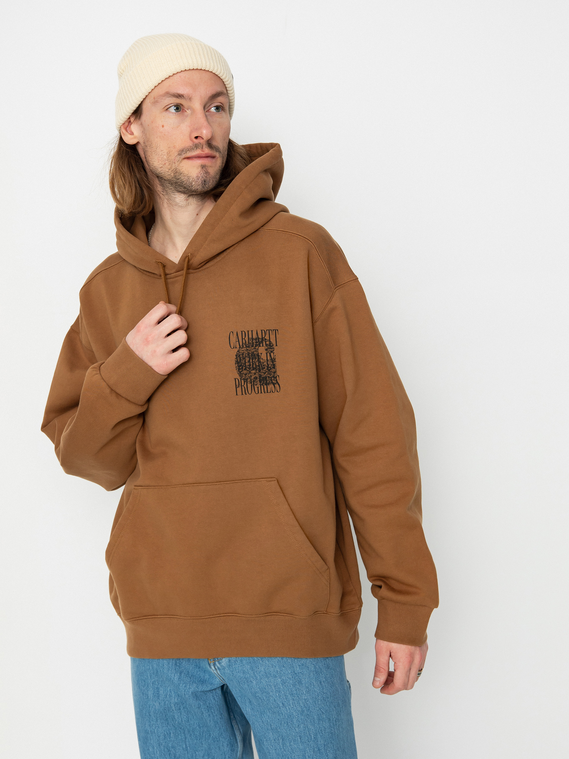 Hanorac cu glugă Carhartt WIP Always a WIP HD (hamilton brown)