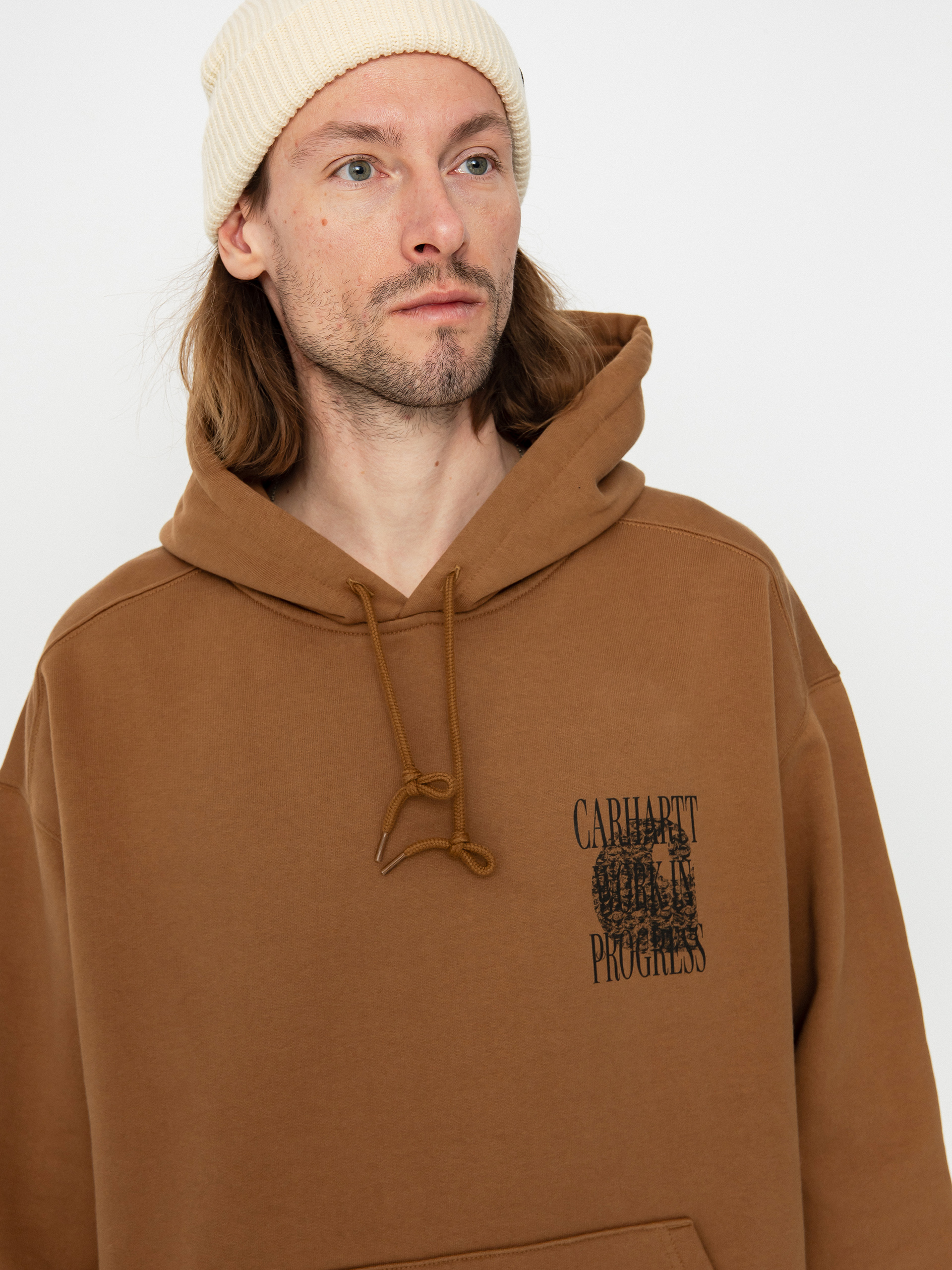 Hanorac cu glugă Carhartt WIP Always a WIP HD (hamilton brown)