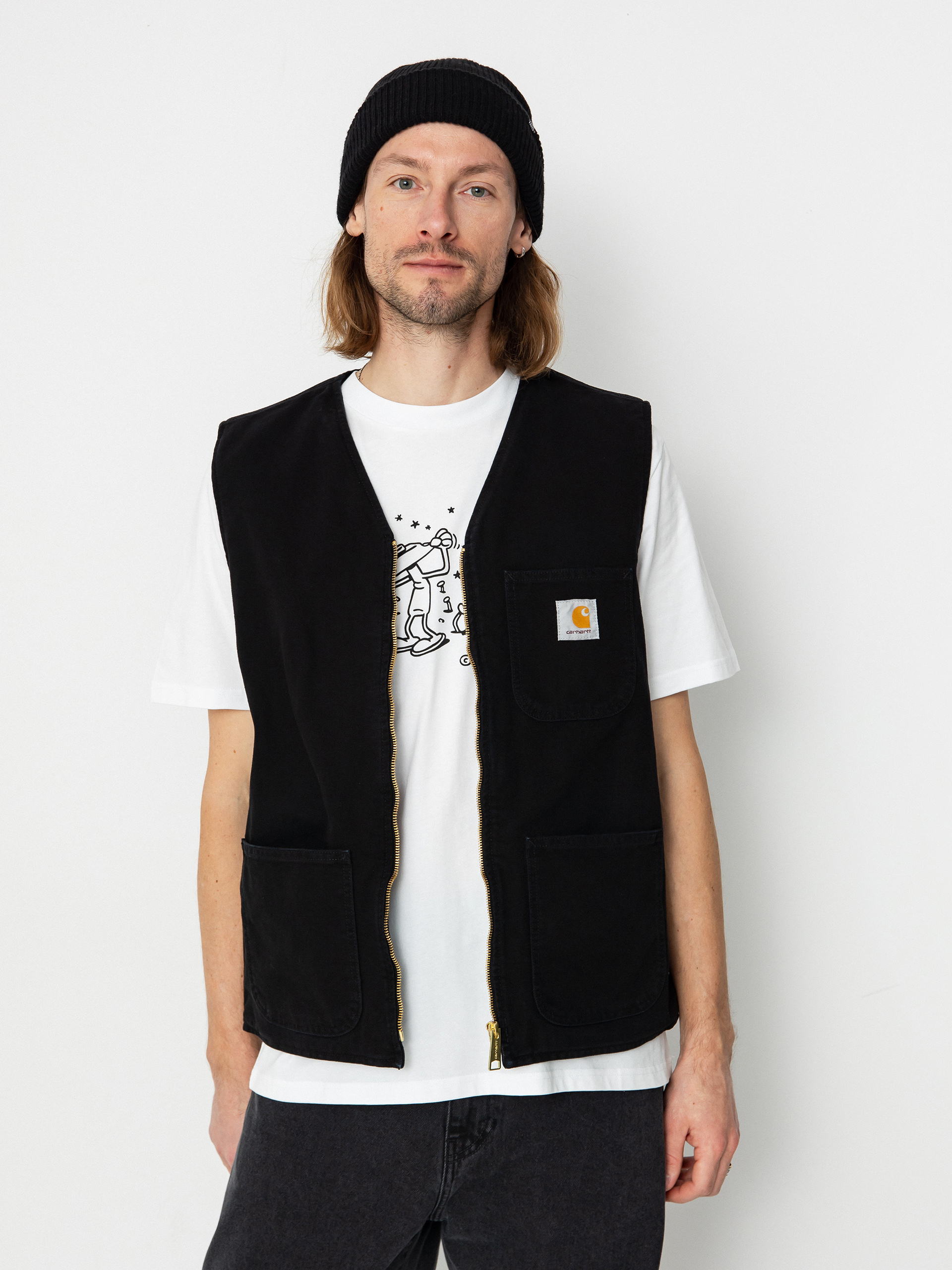 Vestă Carhartt WIP Arbor (aged canvas black)