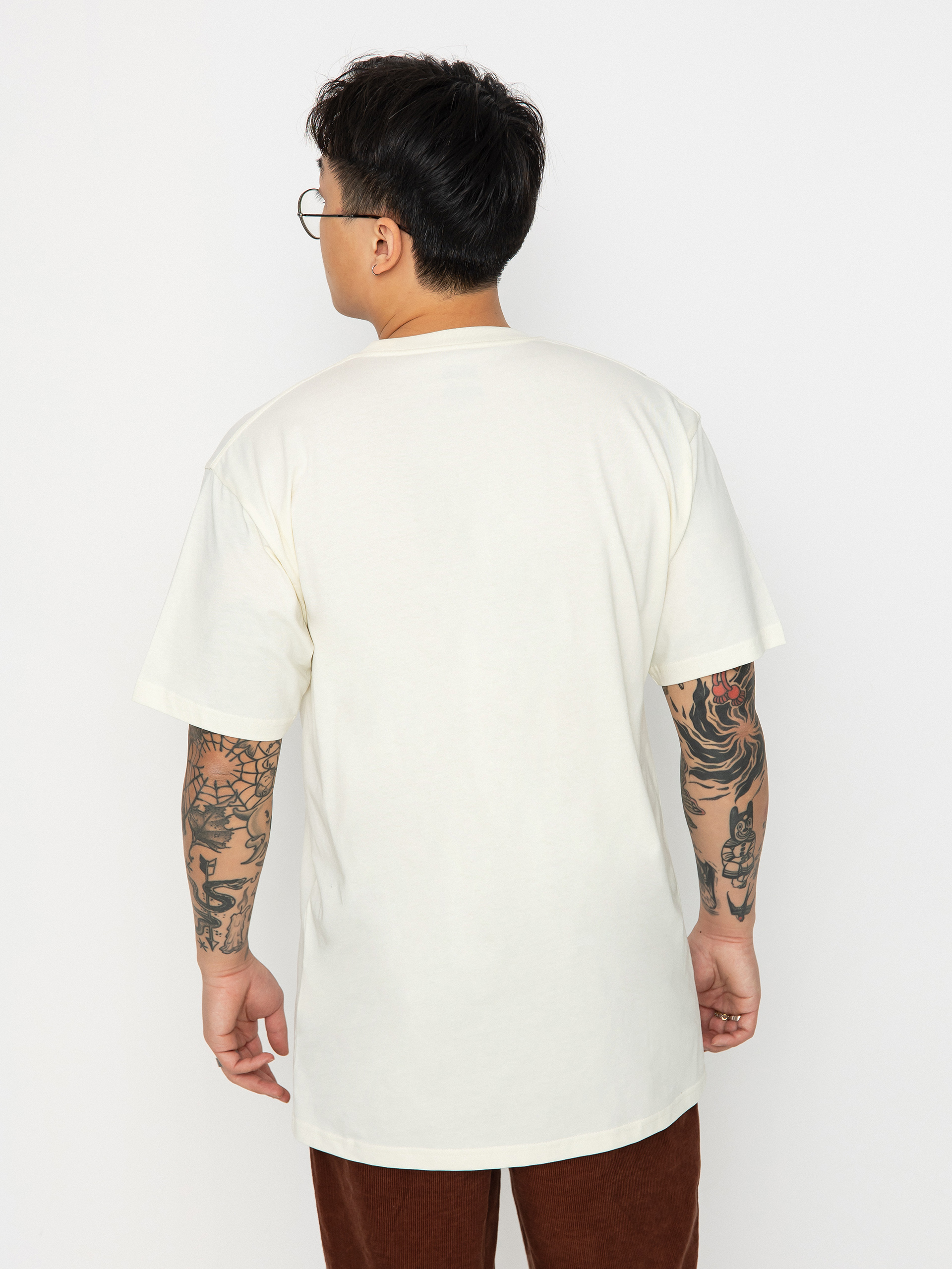 Tricou Vans Classic Print Box (marshmallow/black)