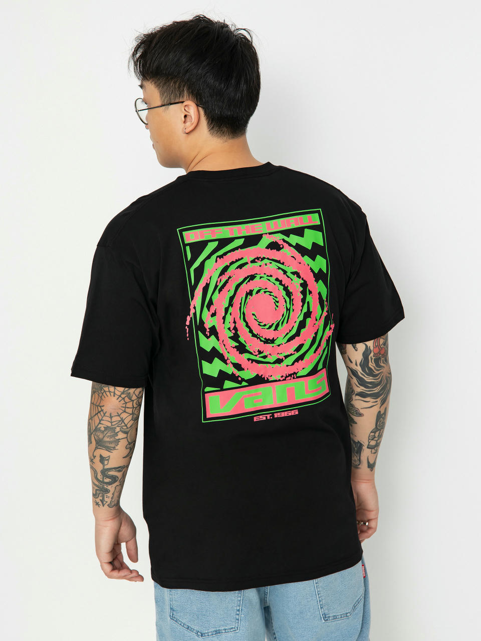 Tricou Vans Wormhole Warped (black)