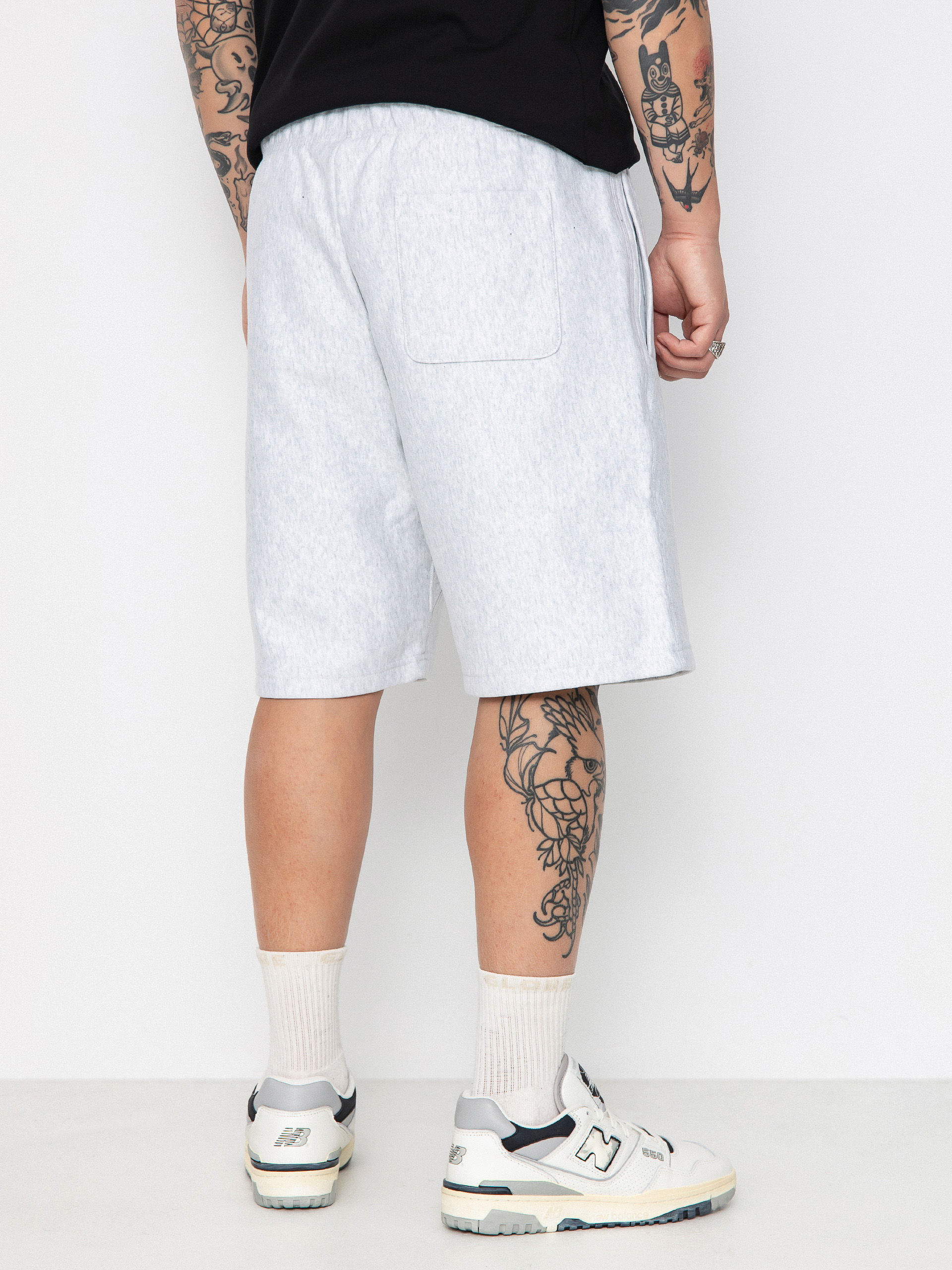 Șort Carhartt WIP American Script (ash heather)