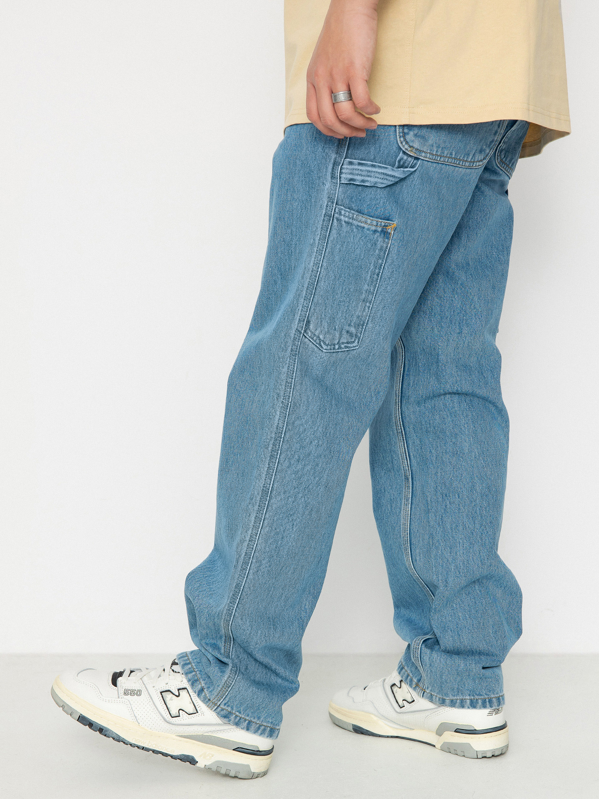 Pantaloni Carhartt WIP Single Knee (blue)