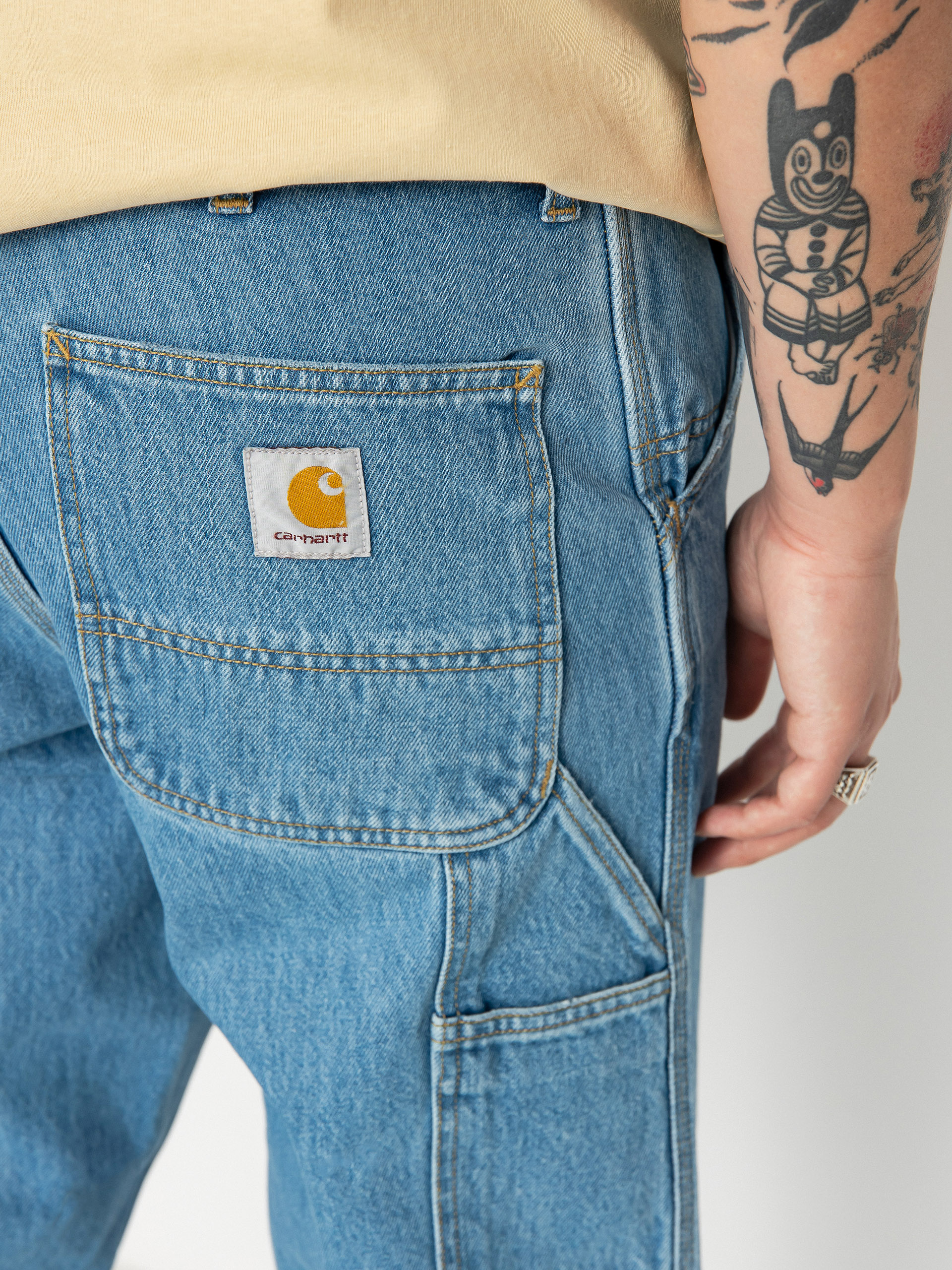 Pantaloni Carhartt WIP Single Knee (blue)