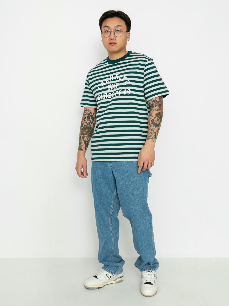 Tricou Carhartt WIP Scotty Athletic (scotty stripe/chervil/sonic silver)