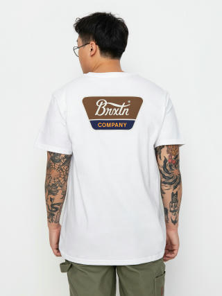 Tricou Brixton Linwood Stt (white/sepia/beige)