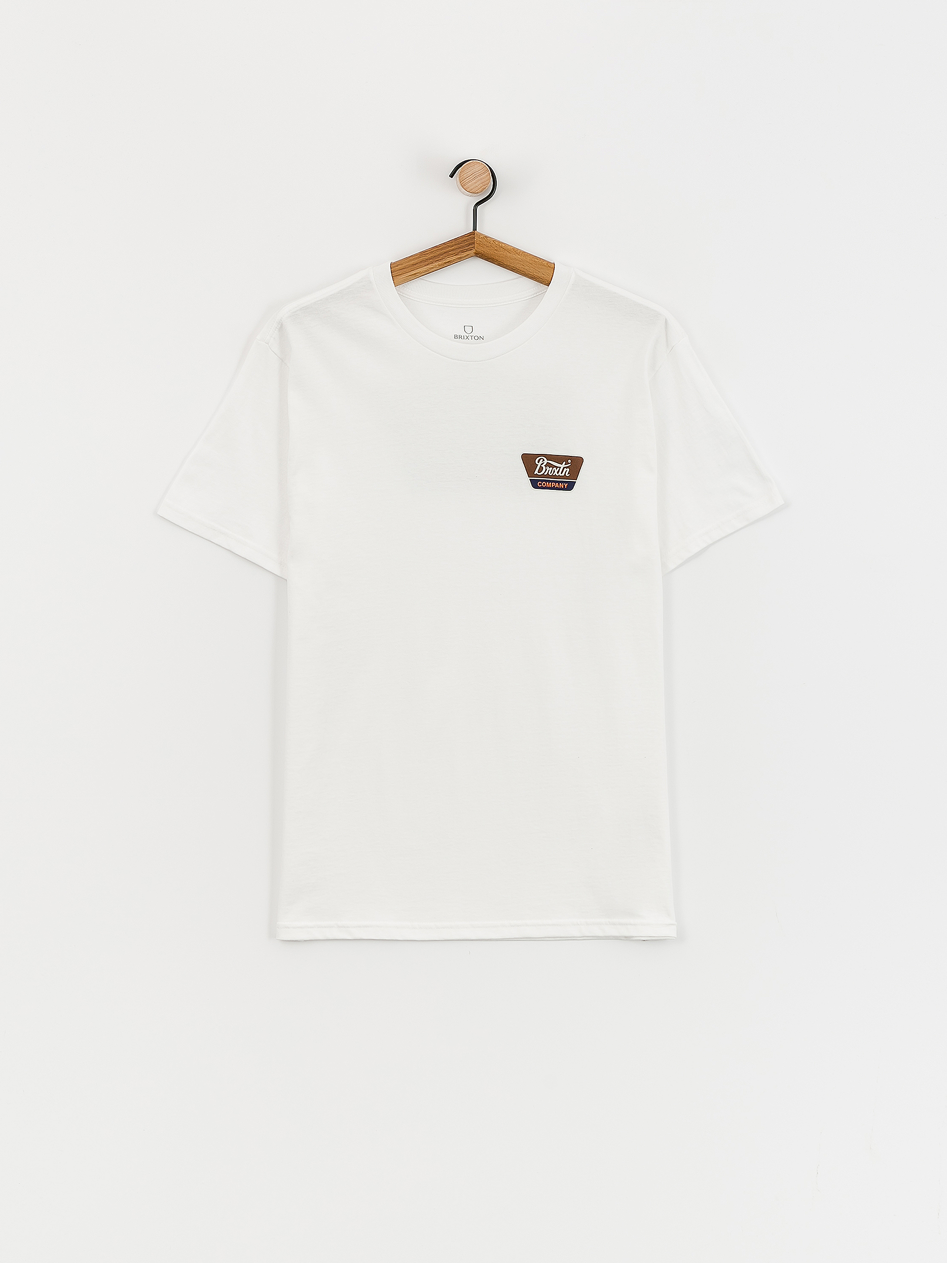Tricou Brixton Linwood Stt (white/sepia/beige)