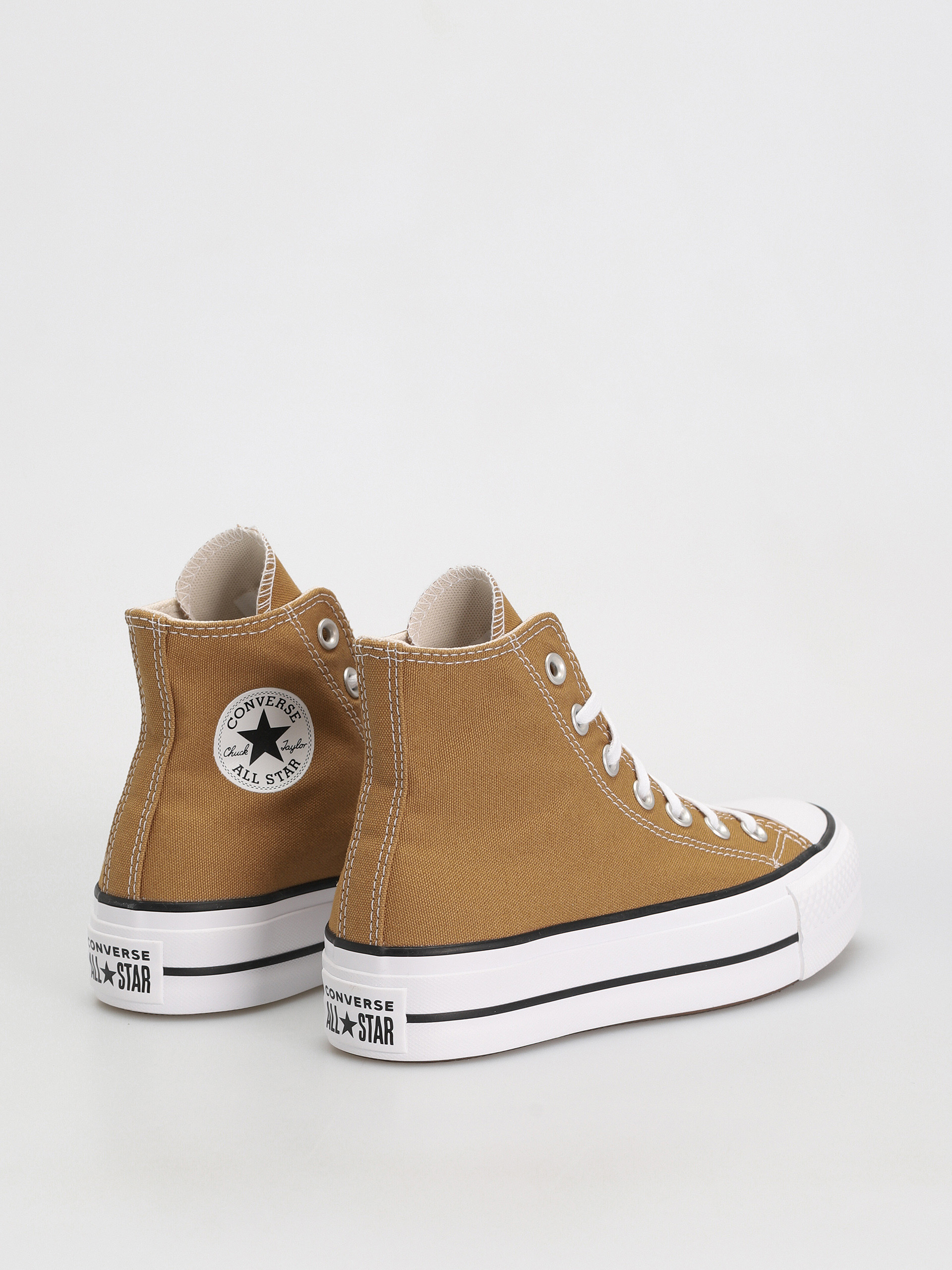 CONVERSE ブラウン スタジャン All Star Teniși Converse Chuck Taylor All Star Lift Hi Wmn - maro (sesame)