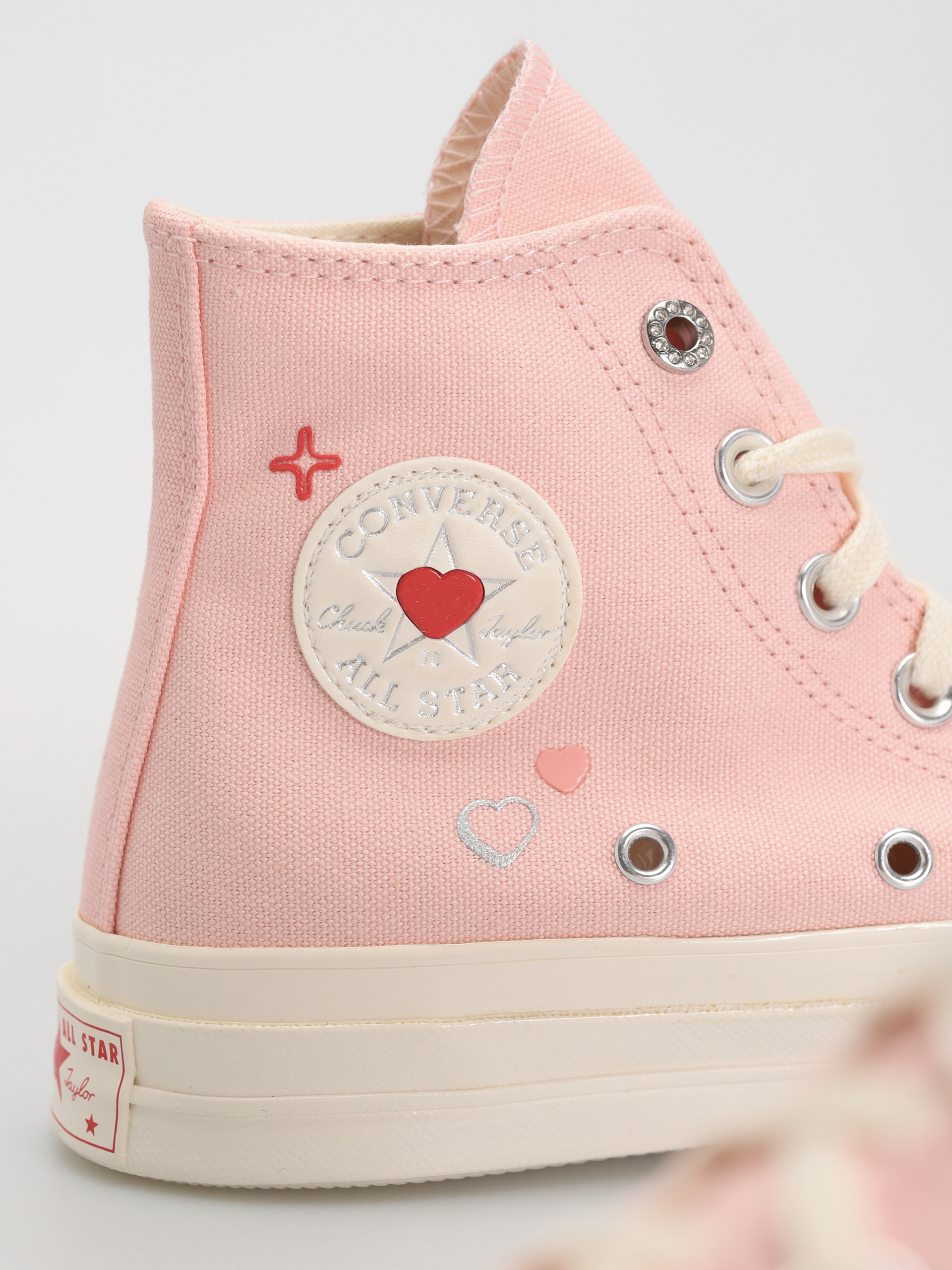 Teniși Converse Chuck 70 Hi Wmn (pink/parchment)