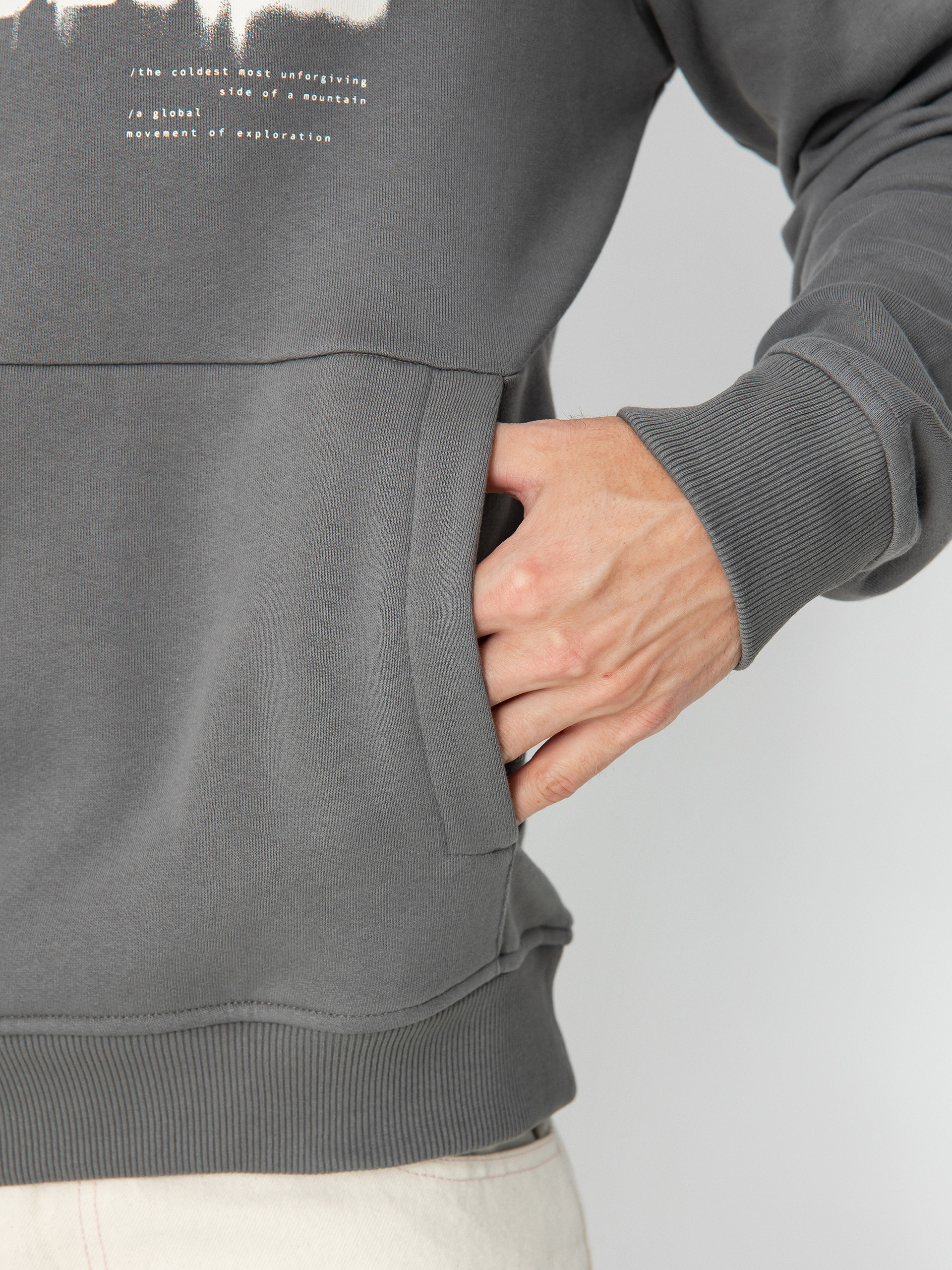 Hanorac cu glugă The North Face Graphic HD 3 (smoked pearl)