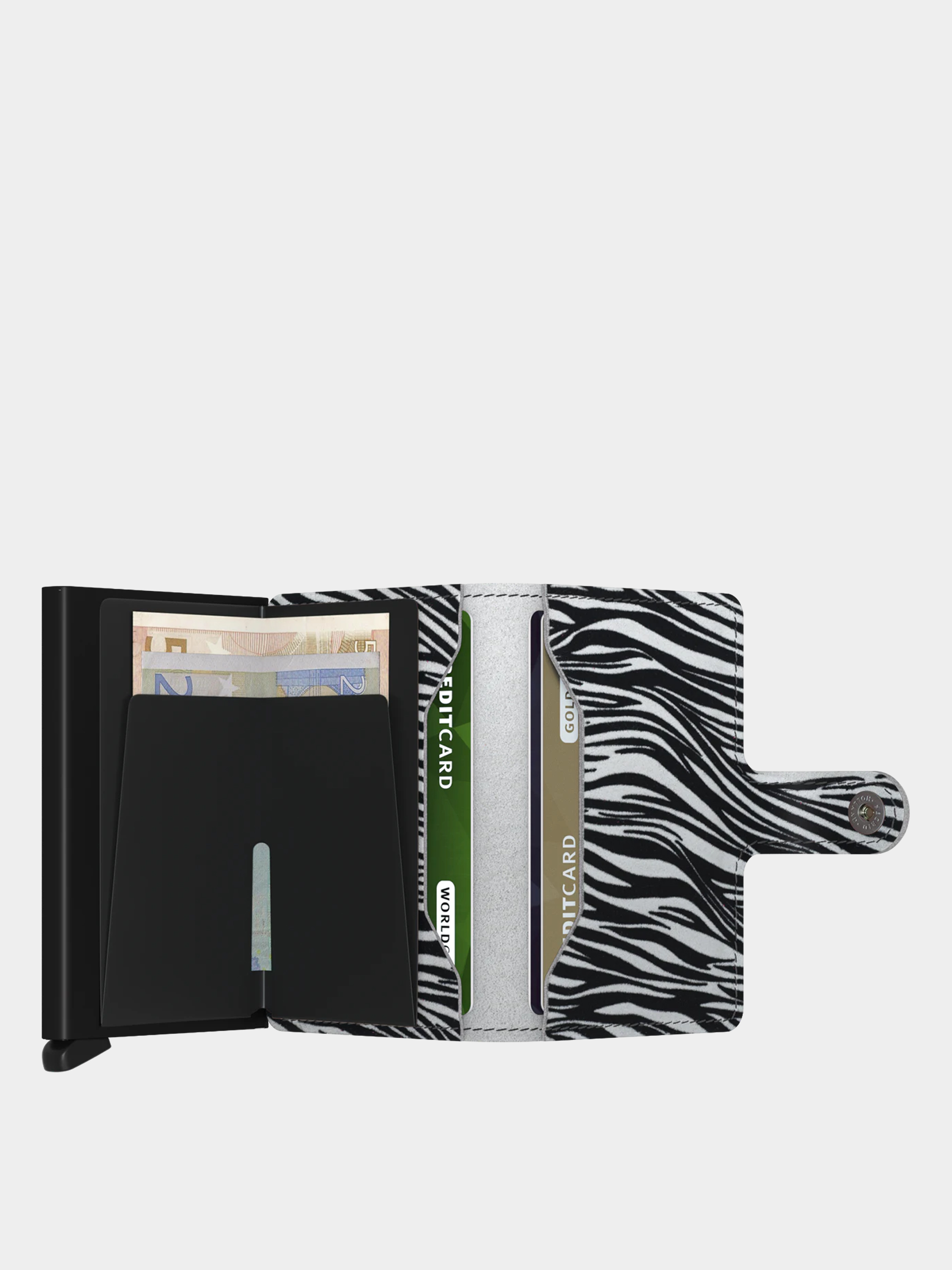 Portofel Secrid Miniwallet (zebra light grey)