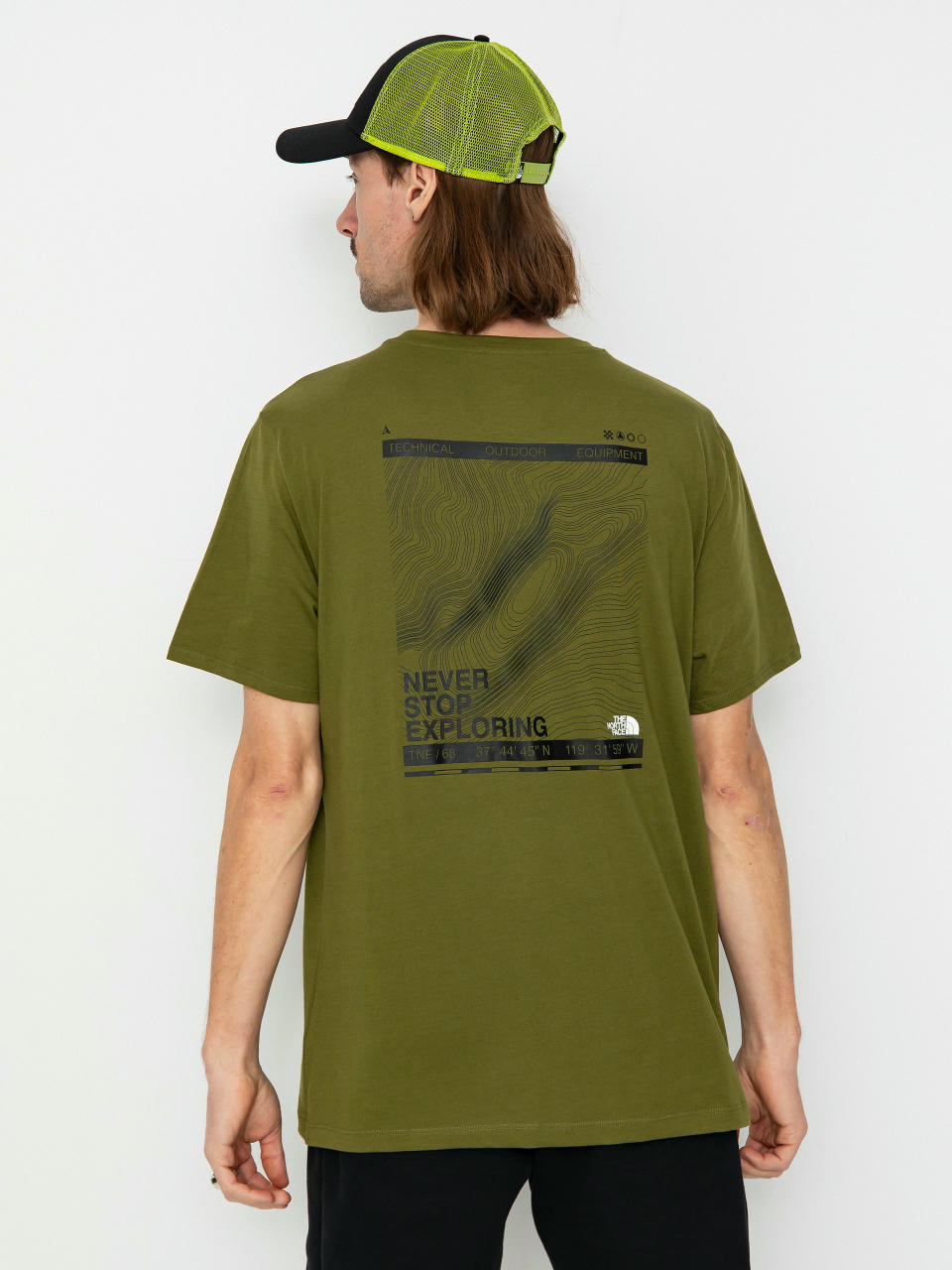 Tricou The North Face Foundation Coordinates Graphic (forest olive)