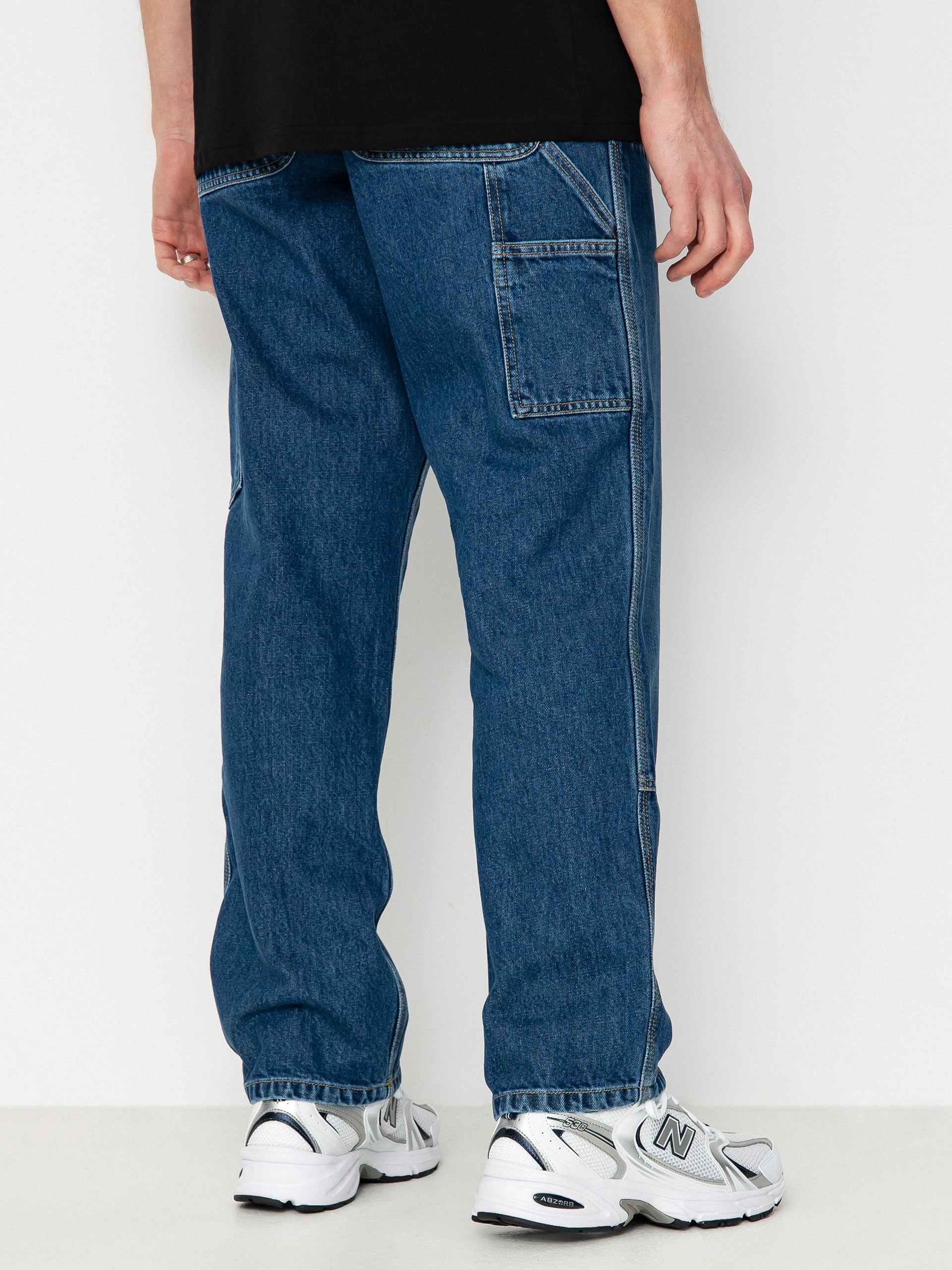 Pantaloni Carhartt WIP Double Knee (blue)