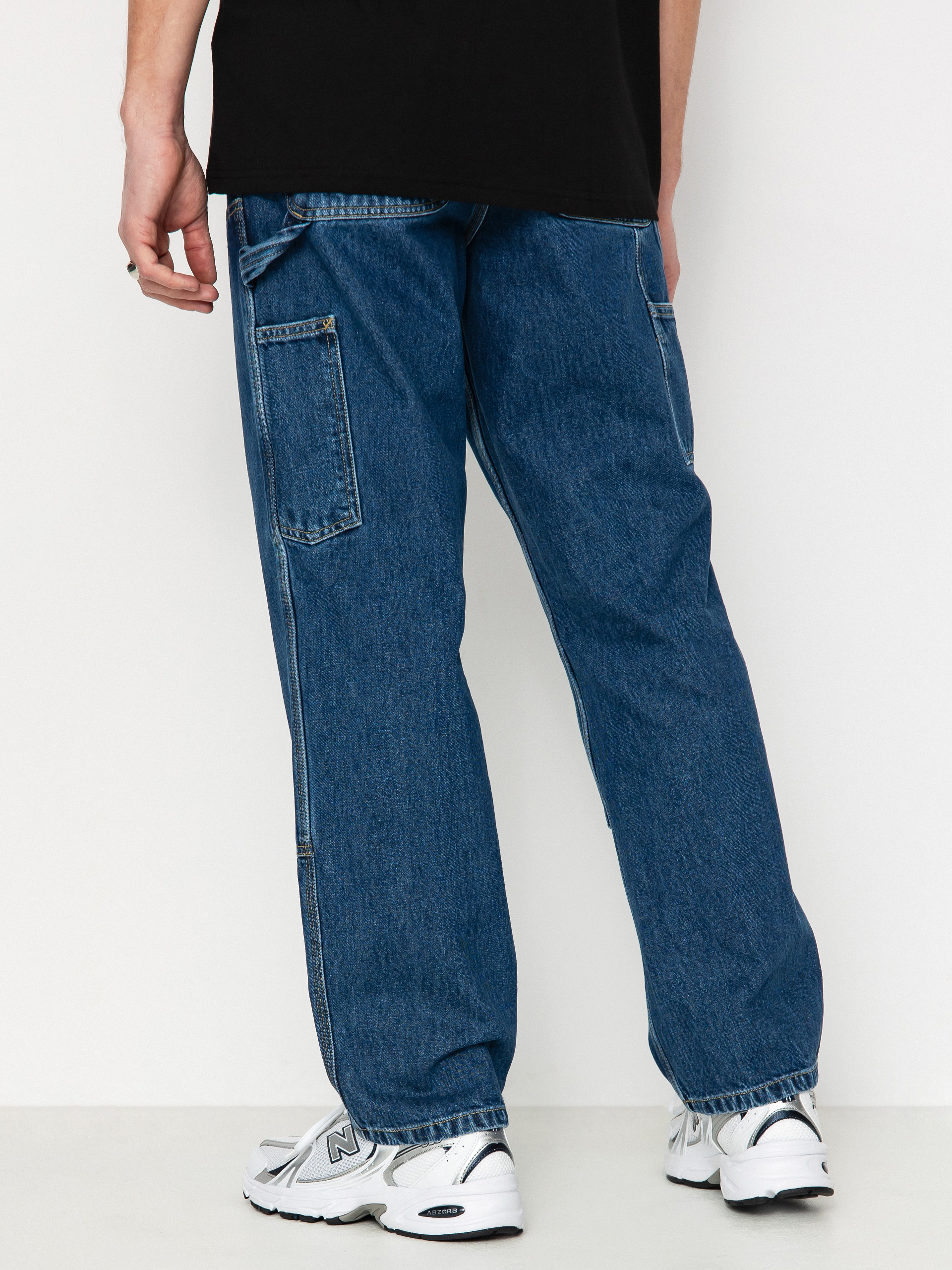 Pantaloni Carhartt WIP Double Knee (blue)