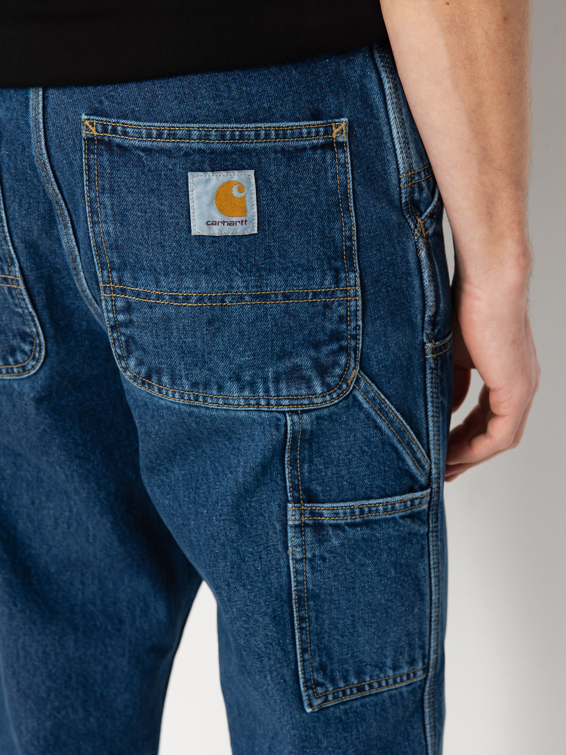 Pantaloni Carhartt WIP Double Knee (blue)