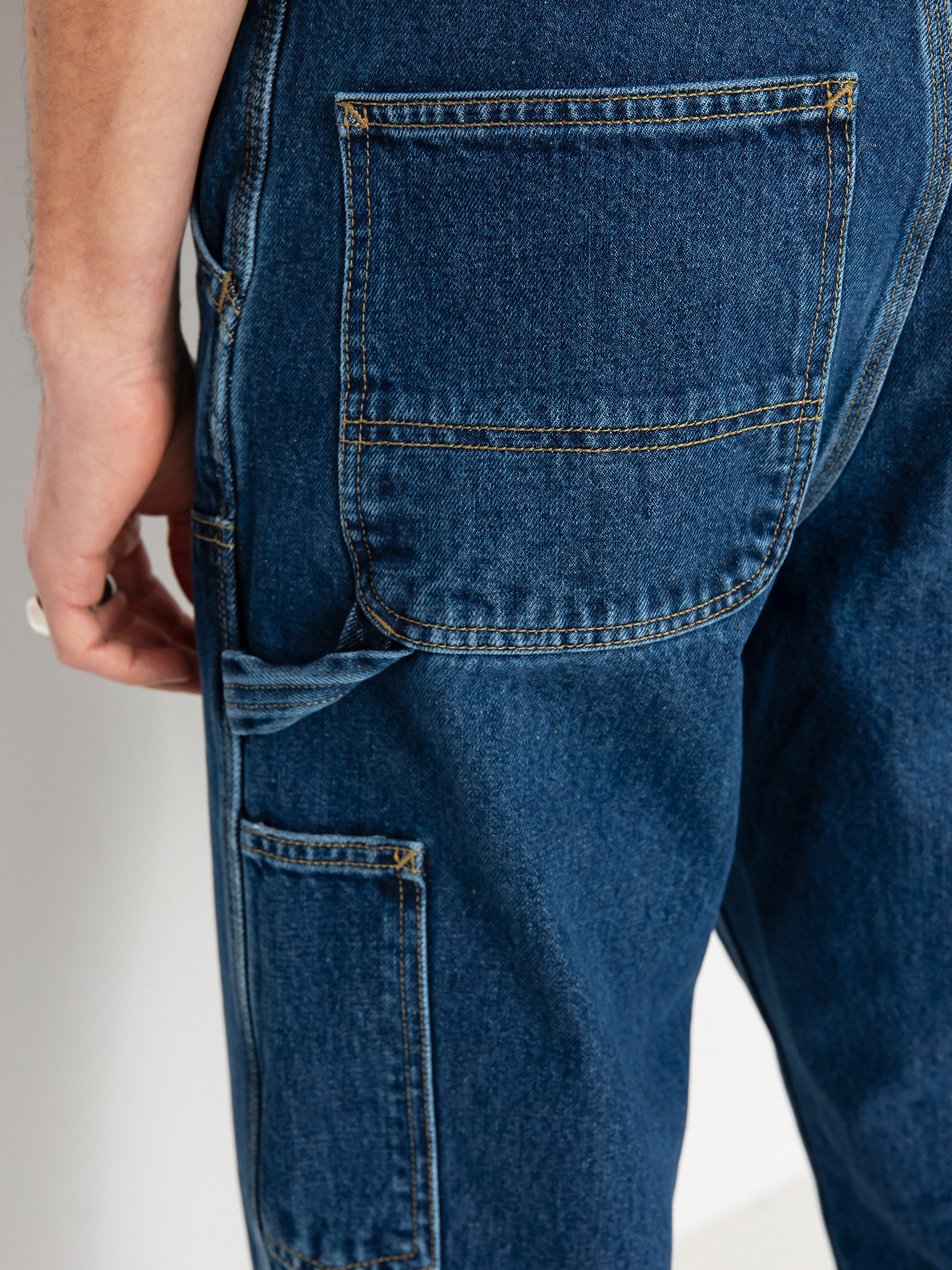 Pantaloni Carhartt WIP Double Knee (blue)