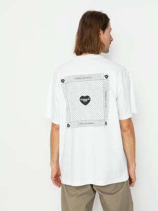 Tricou Carhartt WIP Heart Bandana (white/black)