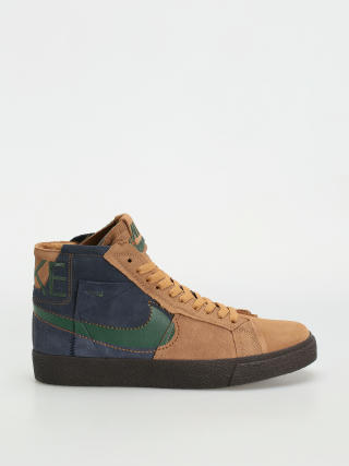 Pantofi Nike SB Zoom Blazer Mid Prm (legend dk brown/fir obsidian)