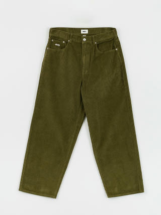 Pantaloni OBEY Bigwig Baggy Corduroy (moss green)