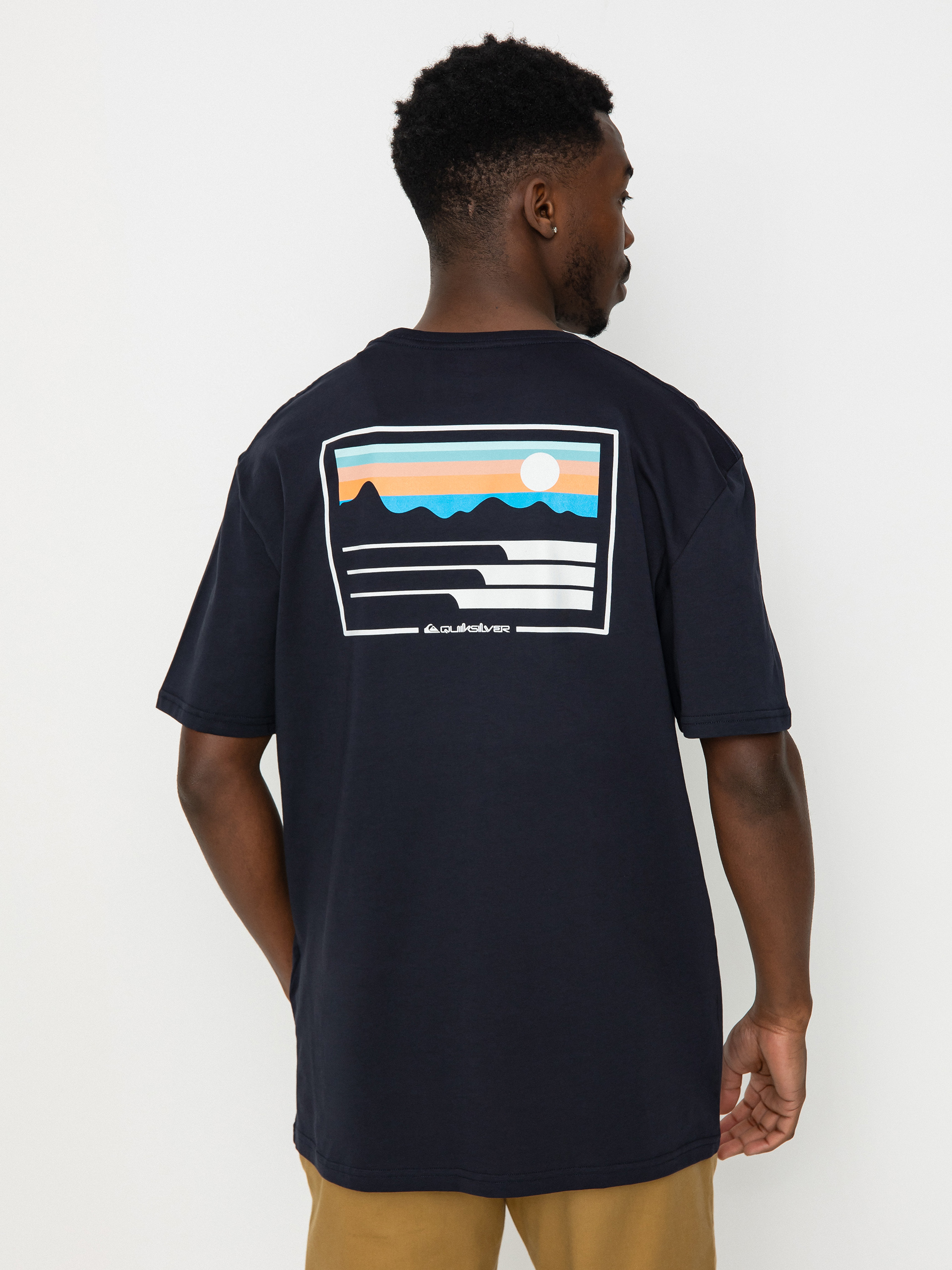 Tricou Quiksilver Land And Sea (dark navy)