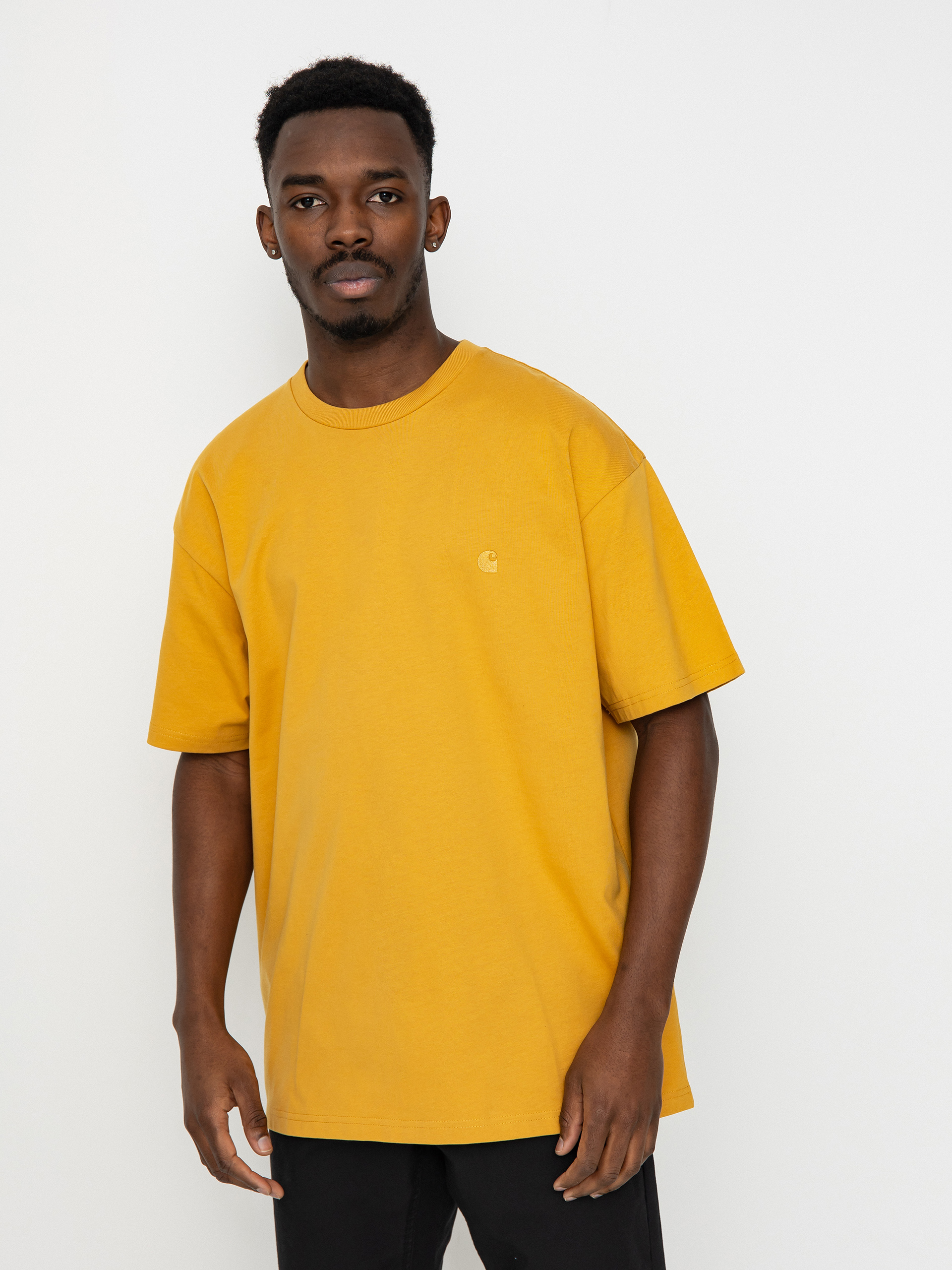 Tricou Carhartt WIP Chase (sunray/gold)