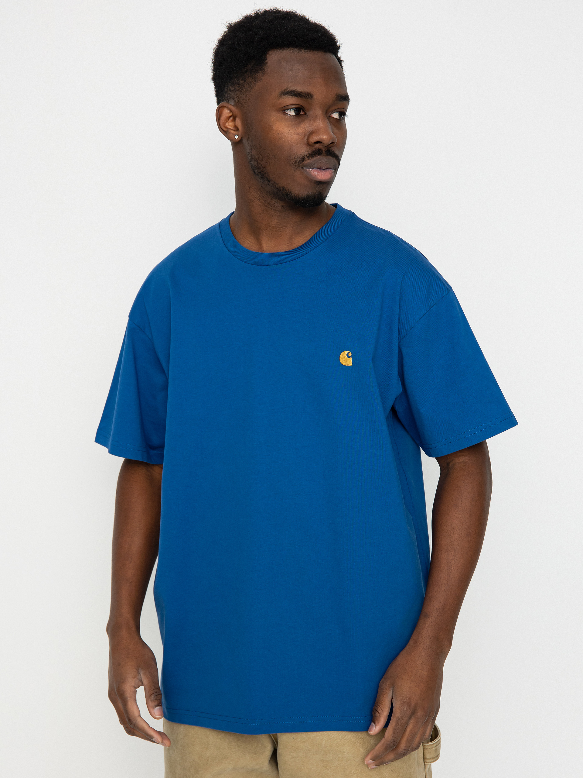 Tricou Carhartt WIP Chase (acapulco/gold)