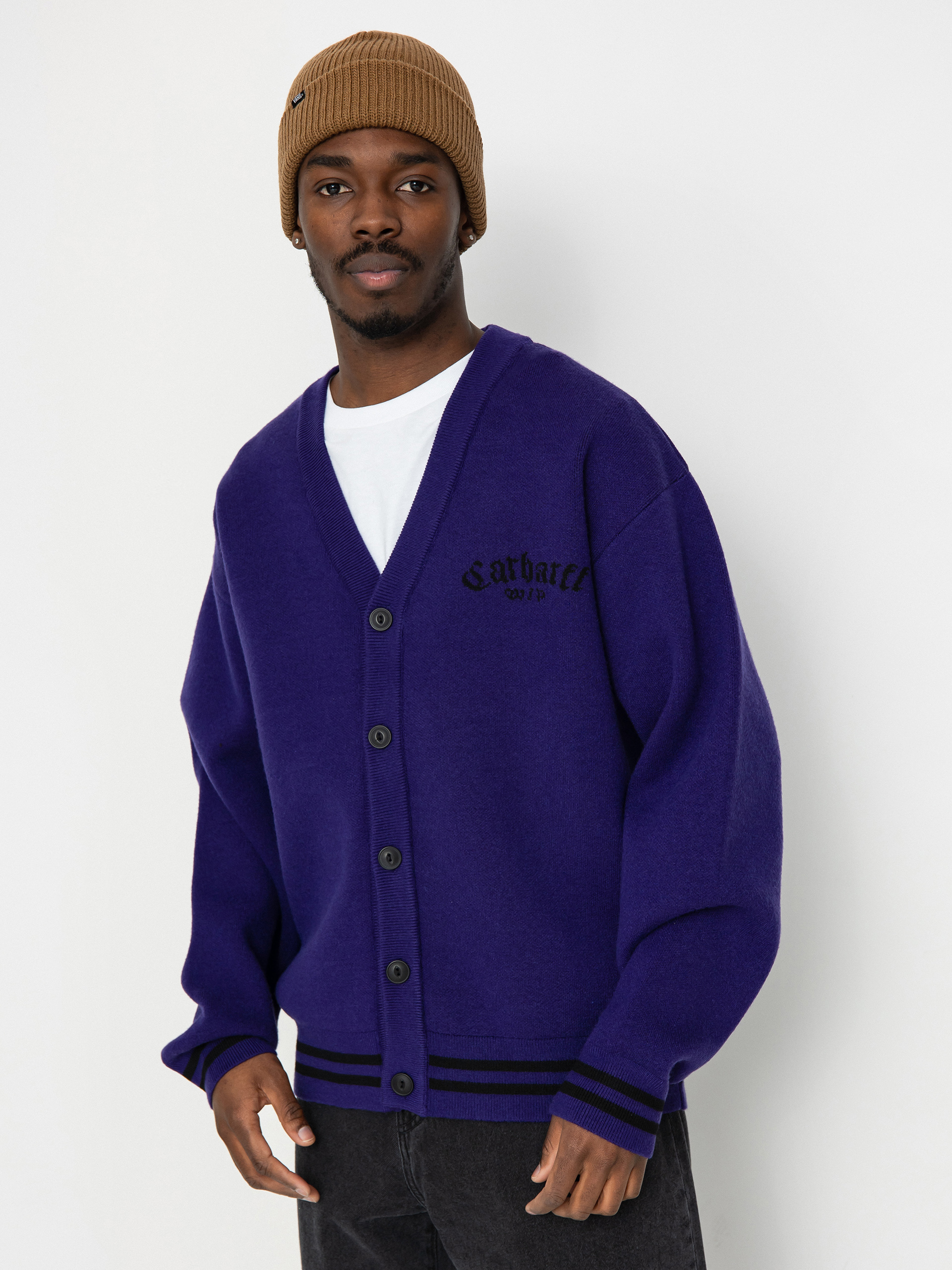 Pulover Carhartt WIP Onyx Cardigan (tyrian/black)